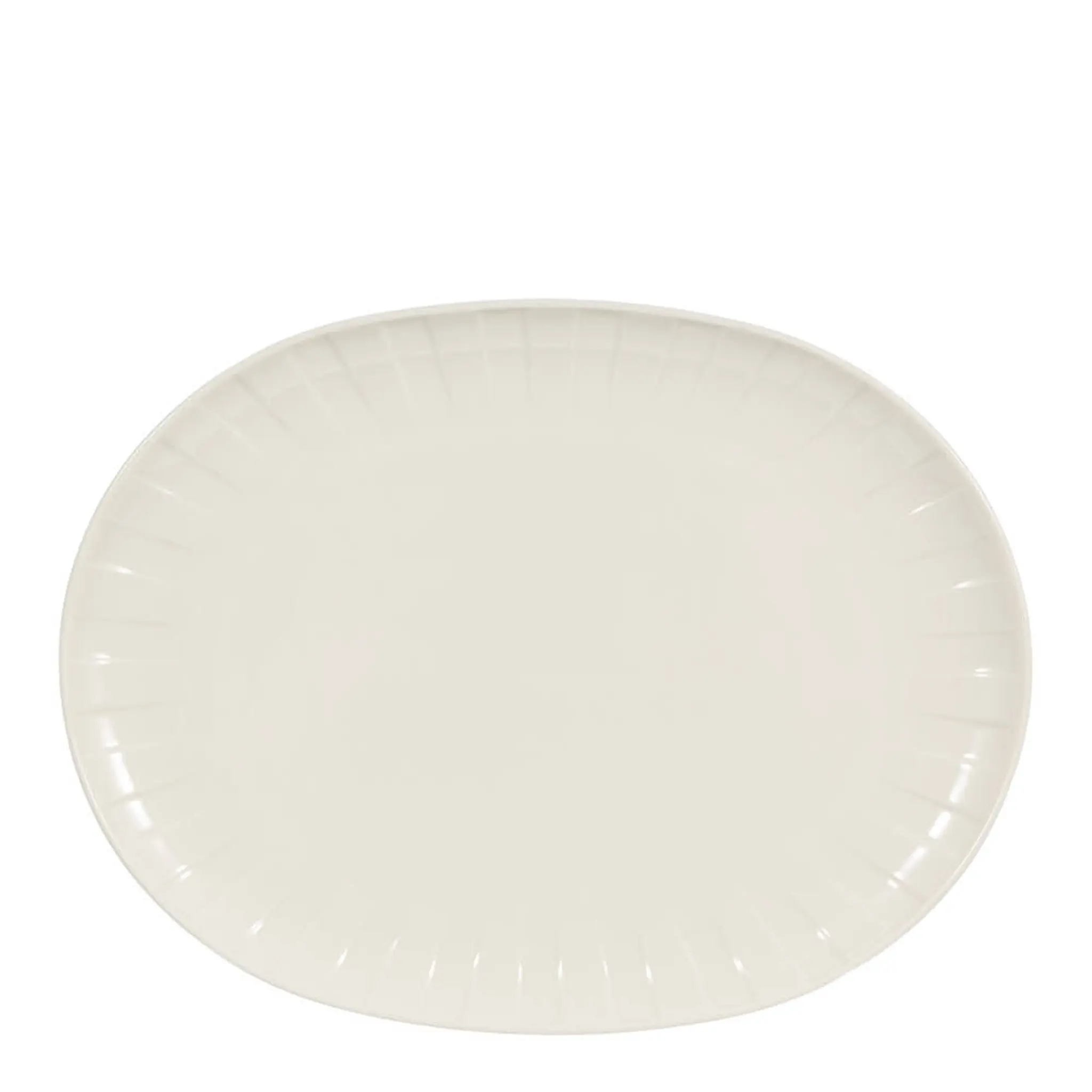 Stiernholm Senja serveringsfat oval 23x30 cm vit