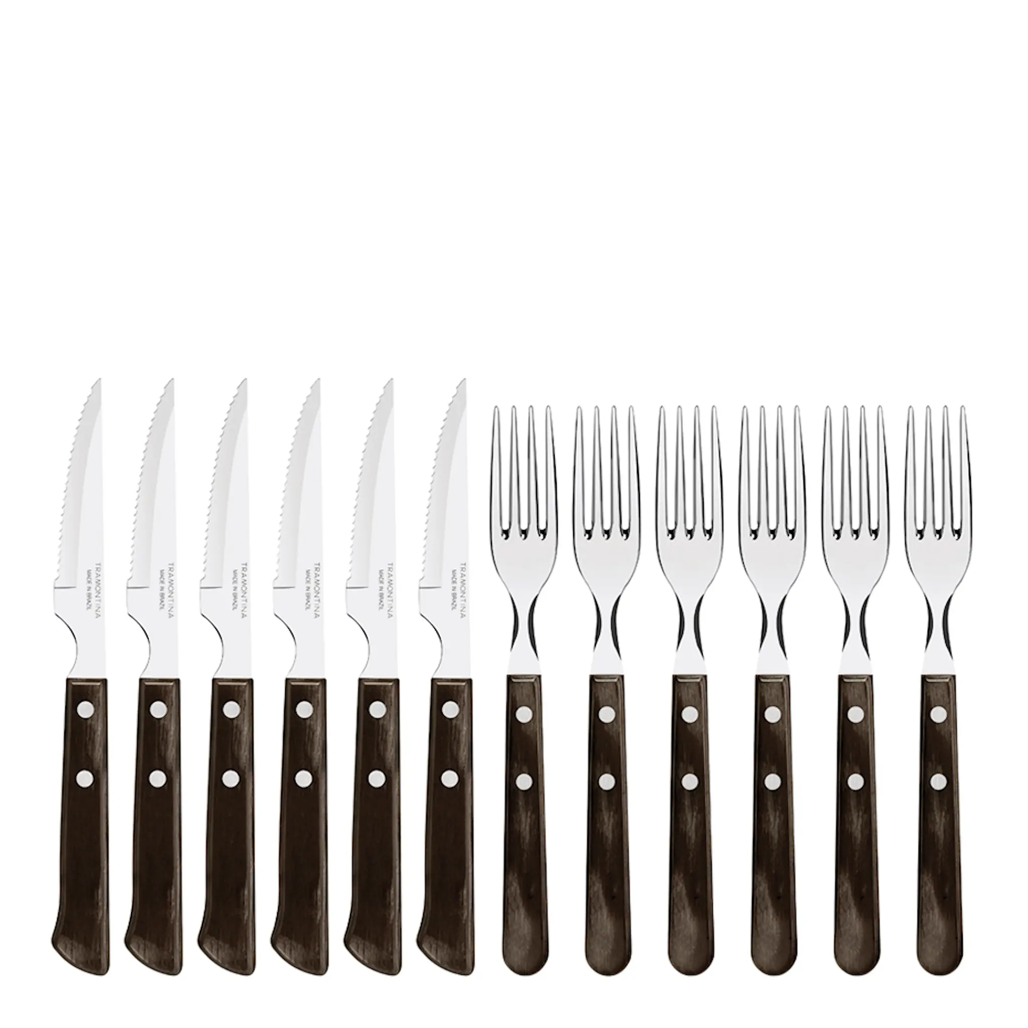 Tramontina Churrasco Knivar & Gafflar Grillbestick 12 delar