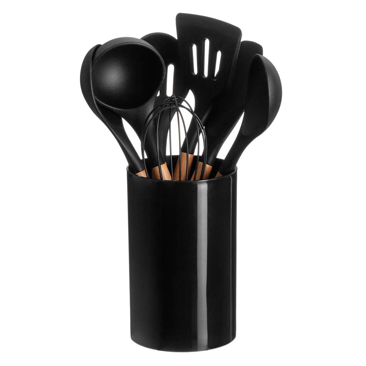 Maku Kitchen Life Köksredskapsset 7 delar svart/bok