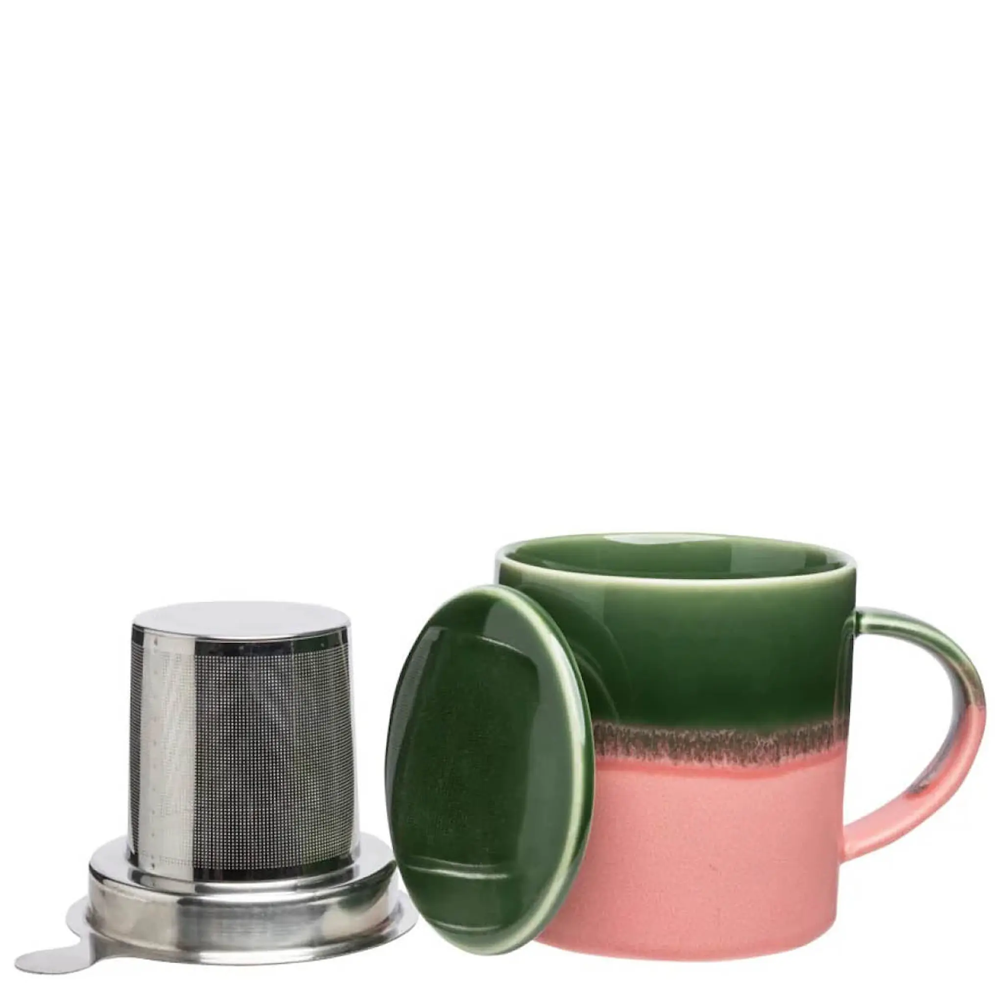 Tranquillo Industrial kopp med tesil og lokk 41 cl grønn