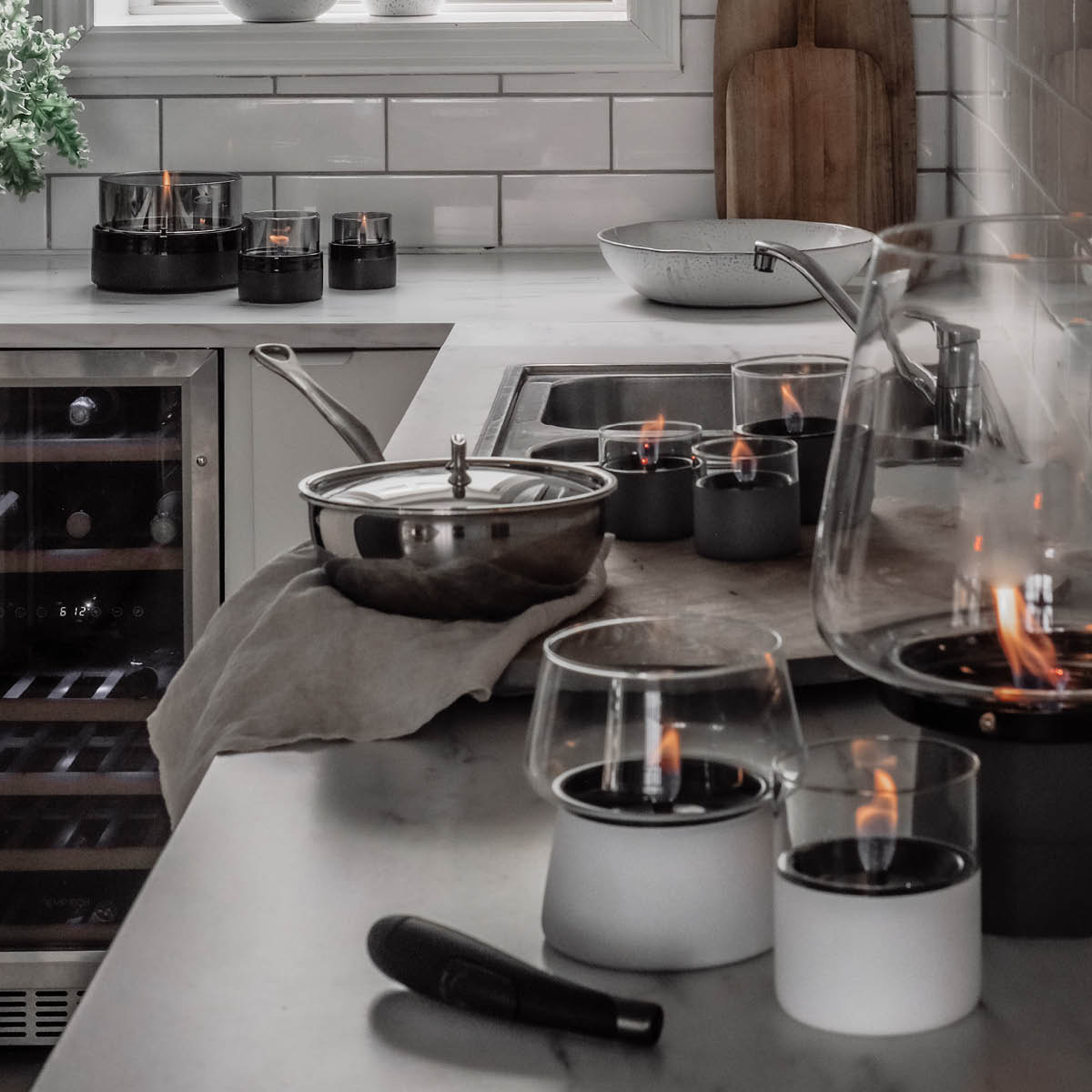 Tenderflame Lilly lys 10 0,2 L hvit