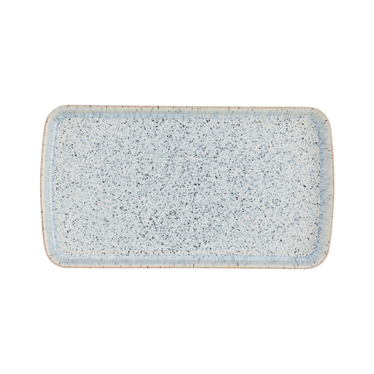 Denby Halo Speckle rektangulært fat 14,5x26 cm