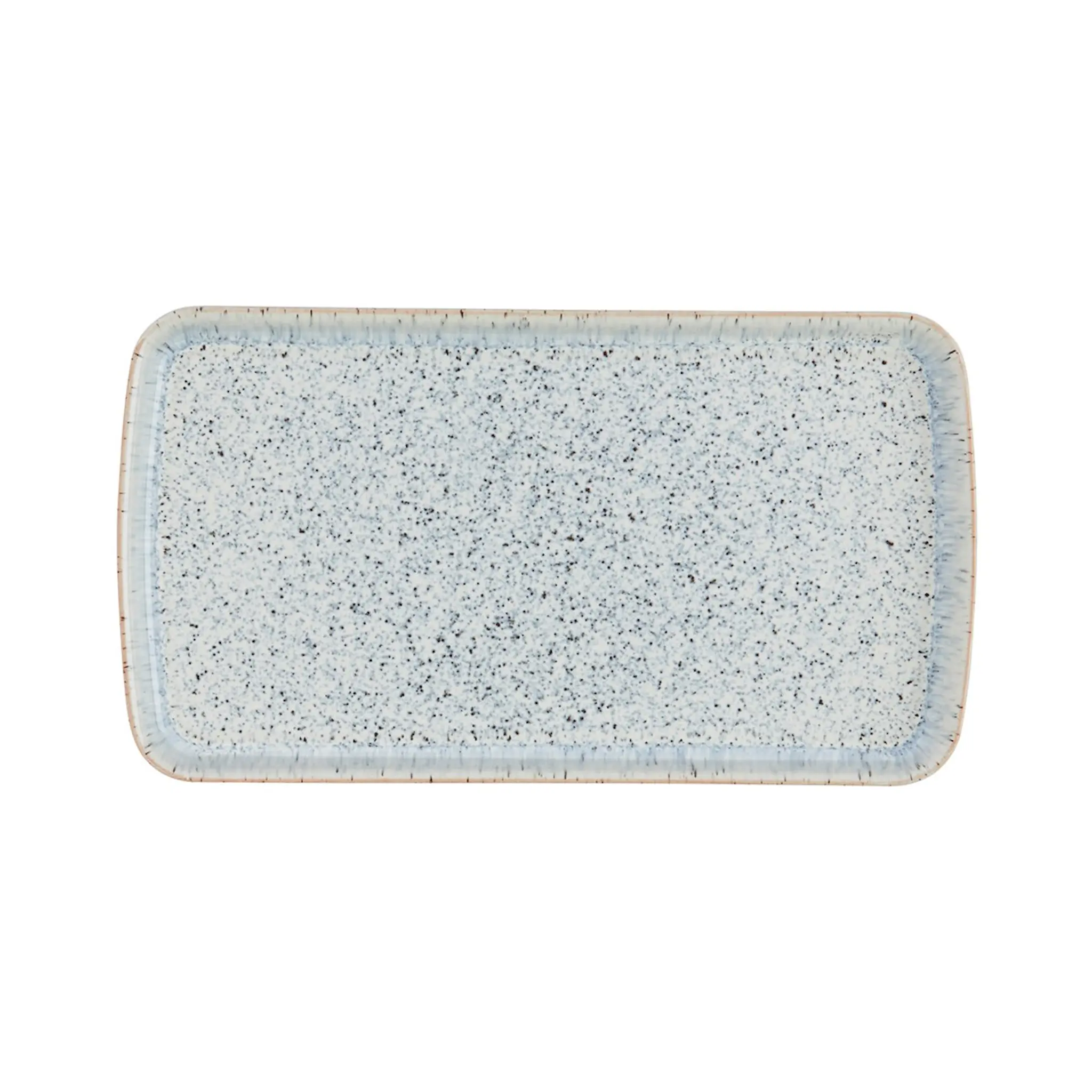Denby Halo Speckle Rektangulärt Fat 14,5x26 cm Grå/Svart