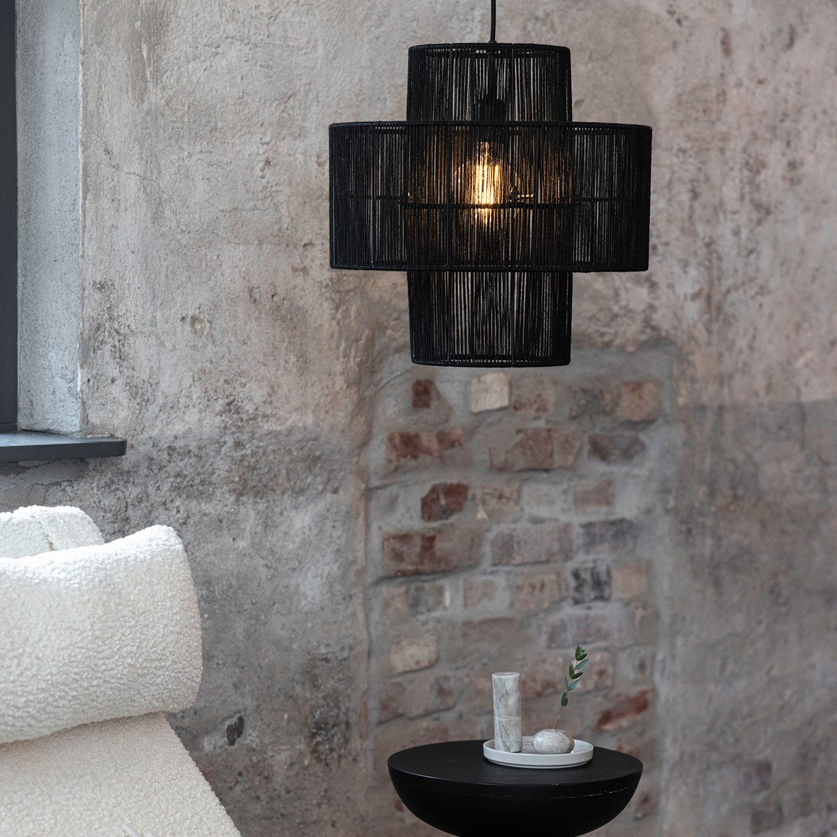 Markslöjd Soga taklampa 40 cm svart