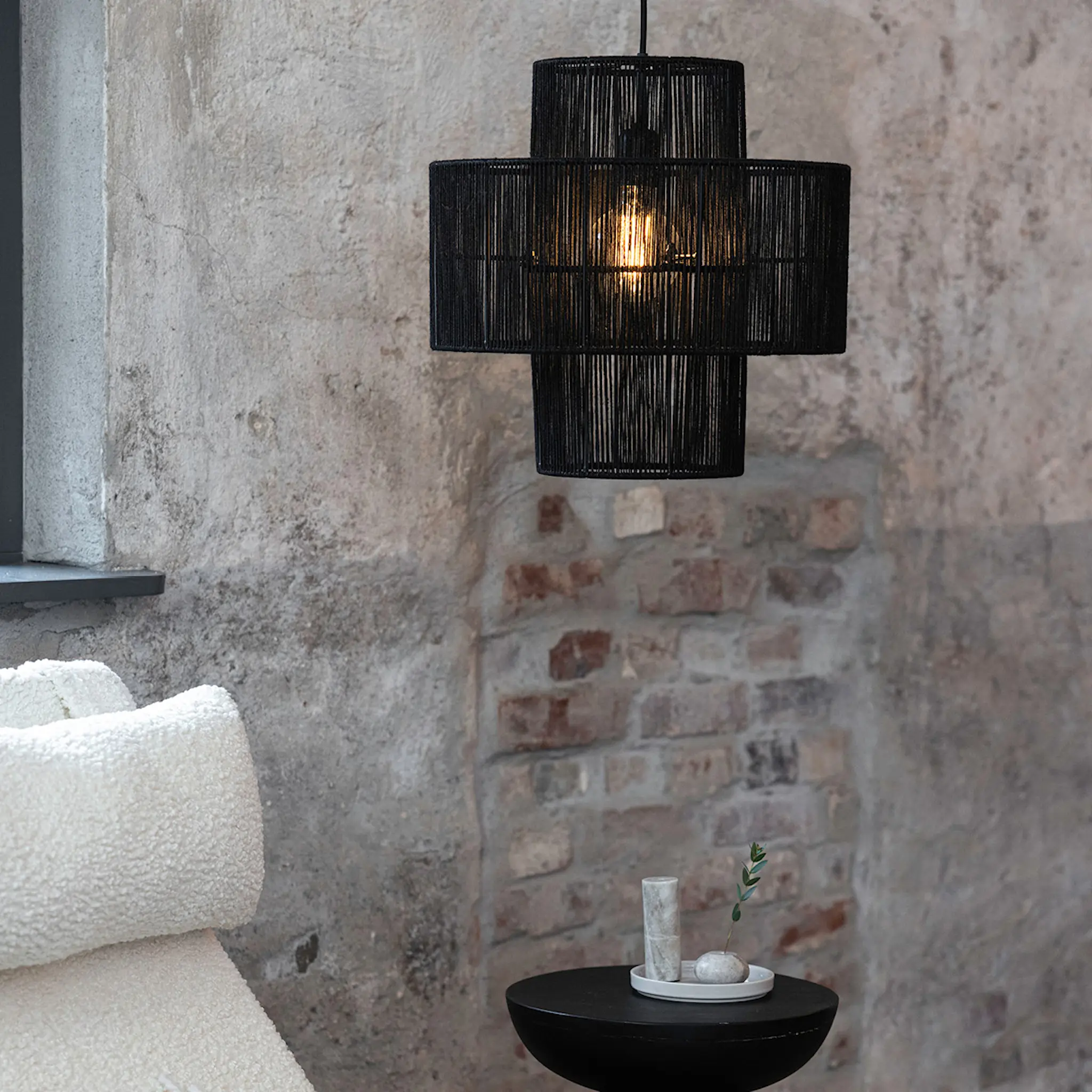 Markslöjd Soga taklampa 40 cm svart