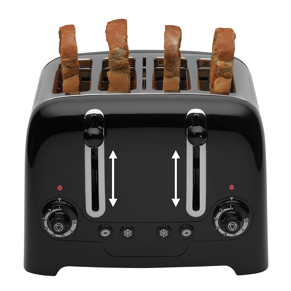 Dualit Lite Brödrost 4 Skivor Svart