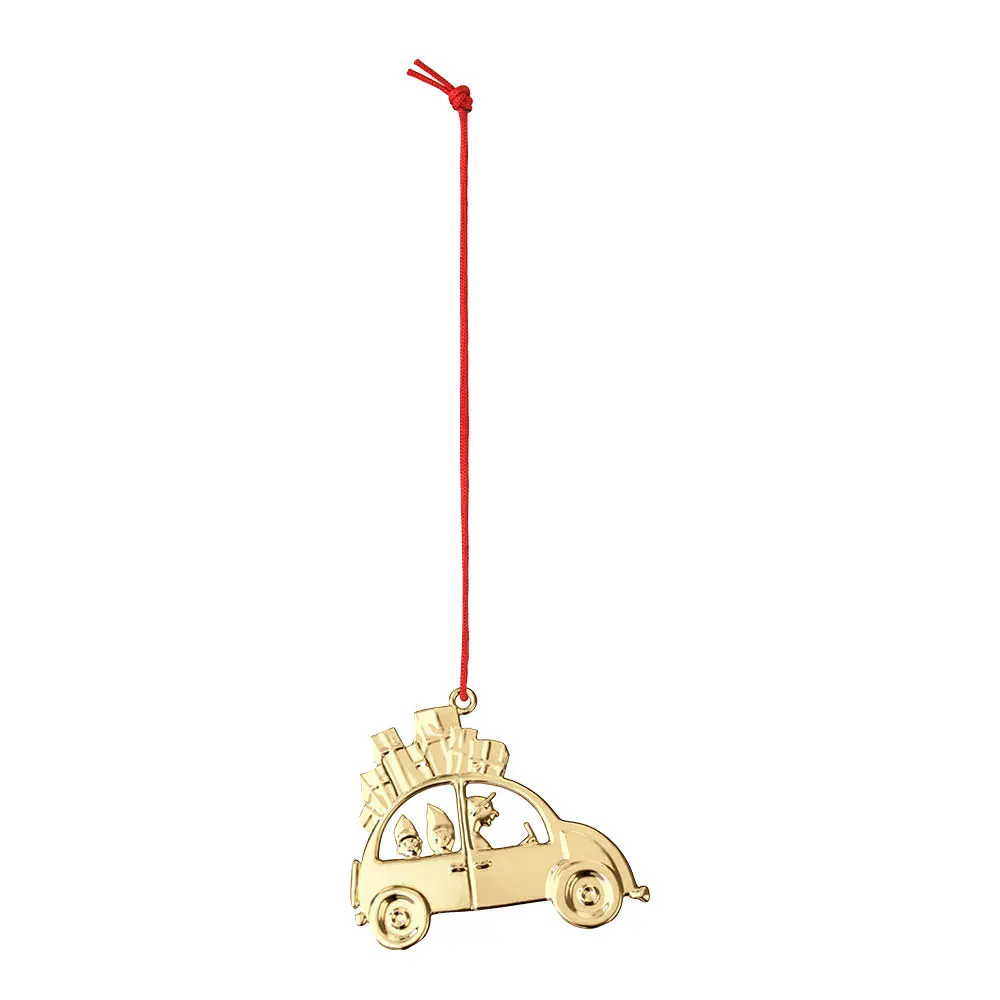 Joulukuorma-auto 6,5 cm kullattu