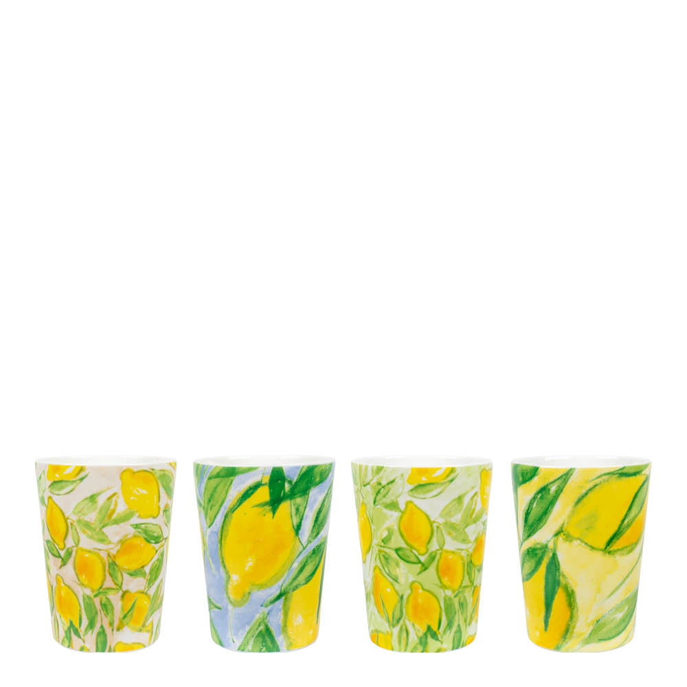 ICONCUPS Lena Linderholm Citrons de Provence mugg 25 cl 4-pack