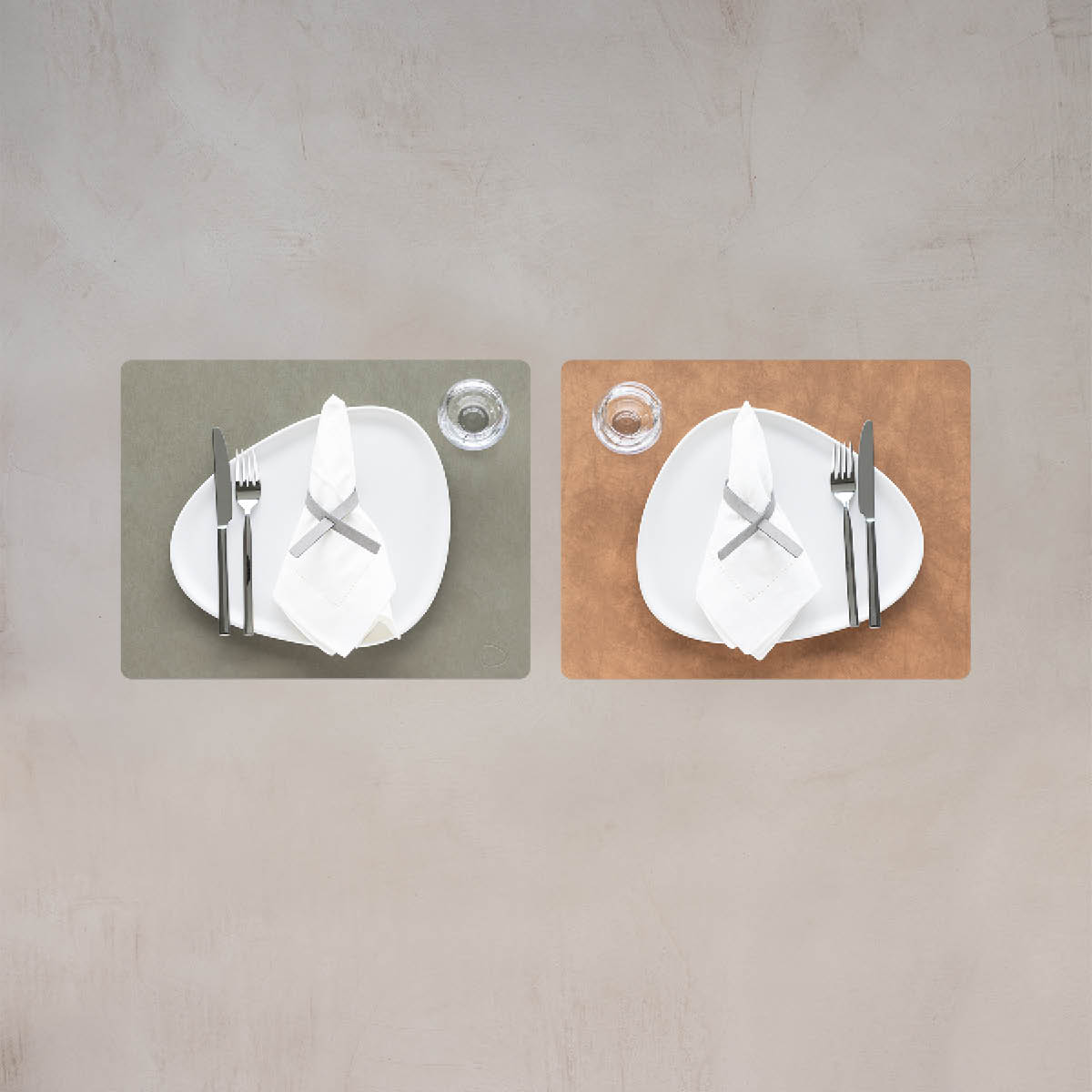 LIND DNA Square Nupo Bordstablett Dubbelsidig Army Grön/Natur