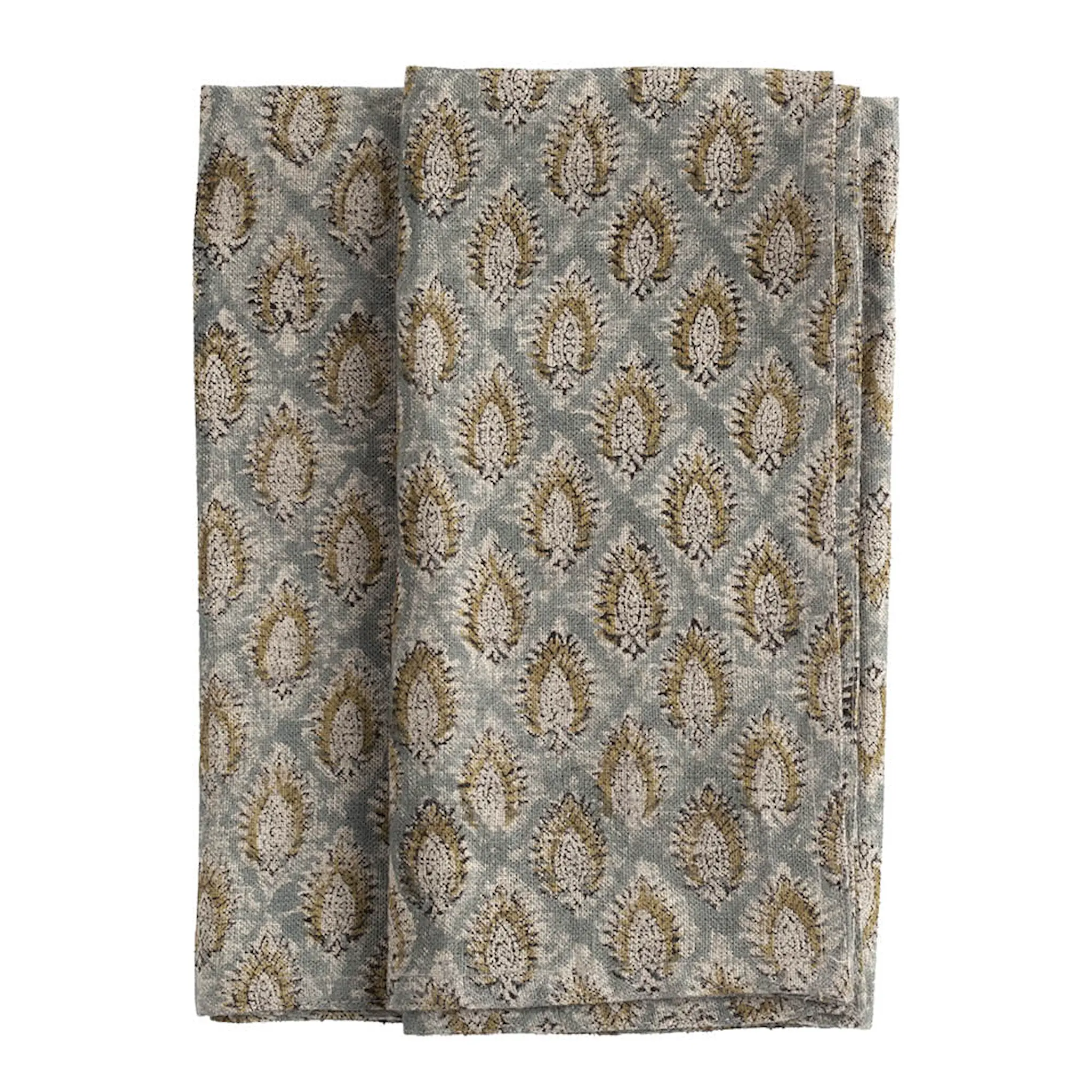 Chamois Cypress Parrot linneservett 50x50 cm 2-pack blå