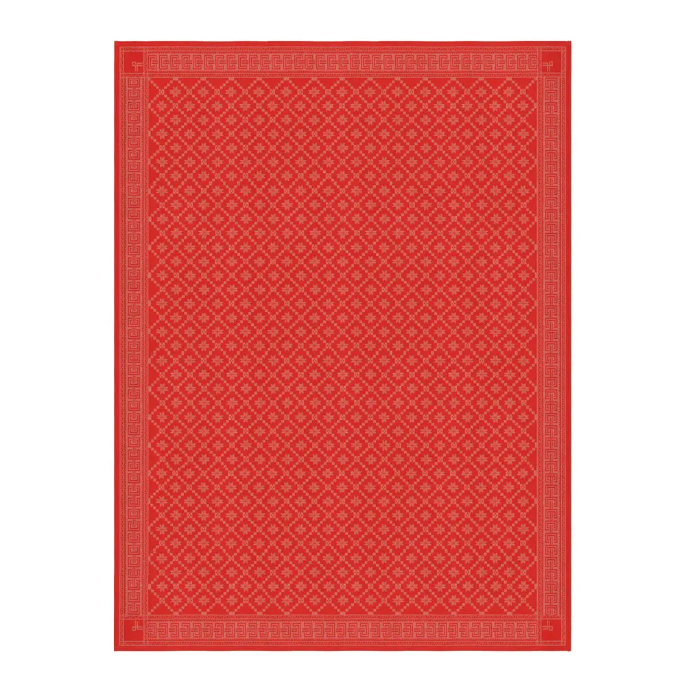 Åttebladrose Pöytäliina 150x150 cm Punainen