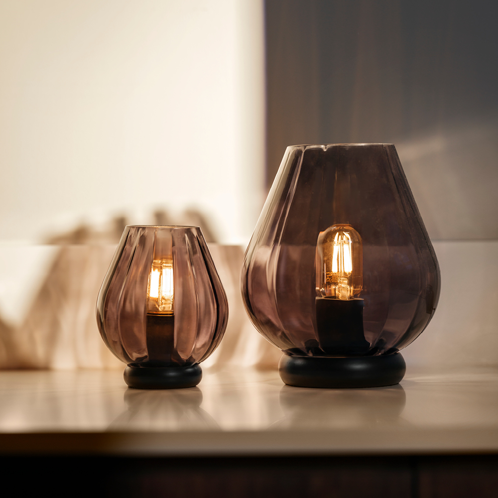 Magnor Rocks XO bordslampa 20,4 cm kolgrå