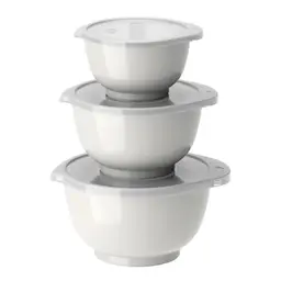 Margrethe Miniskålset 0,25 + 0,5 + 0,75 L Vit