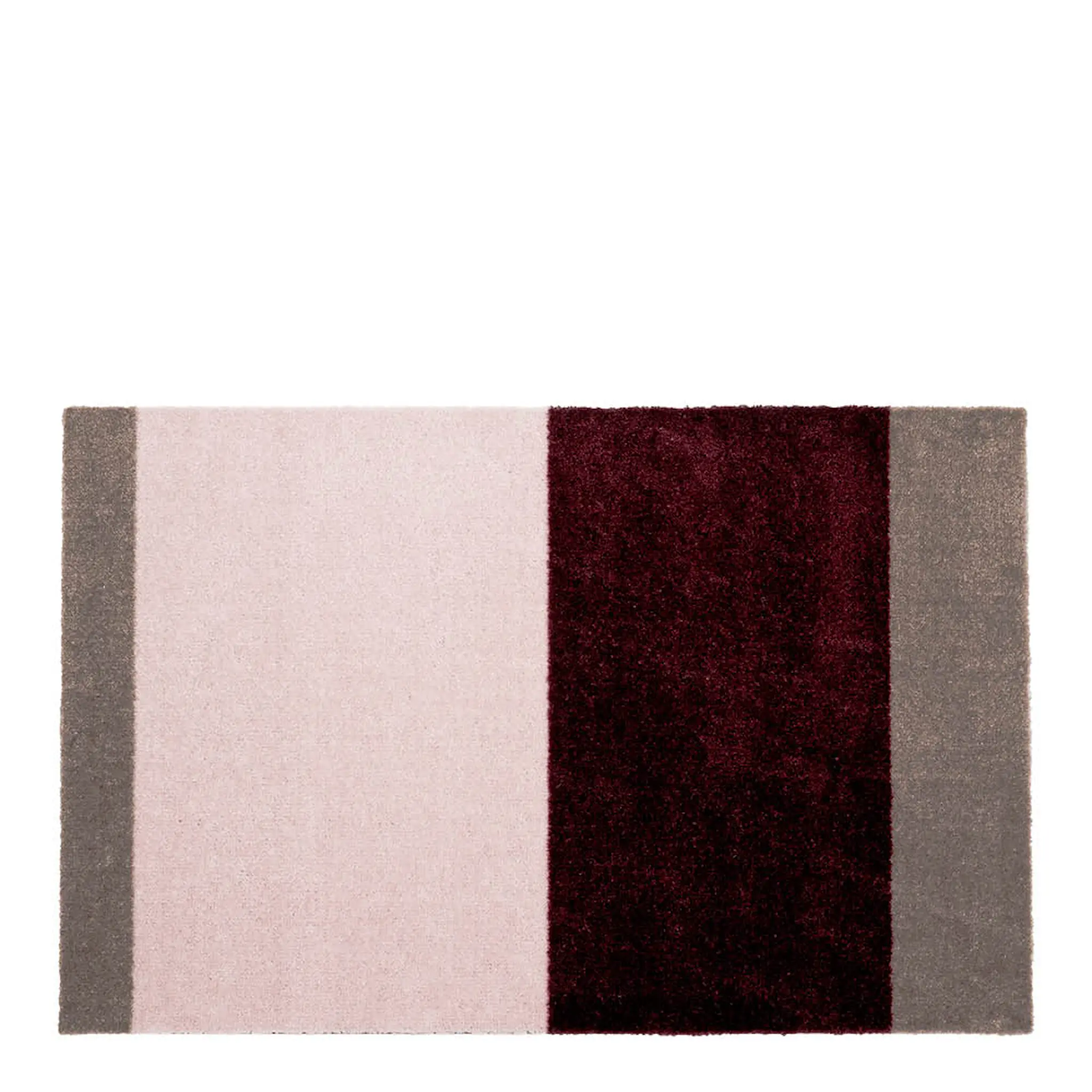 Tica Copenhagen Stripes Horizontally golvmatta 90x60 cm bordeaux/rose/sand