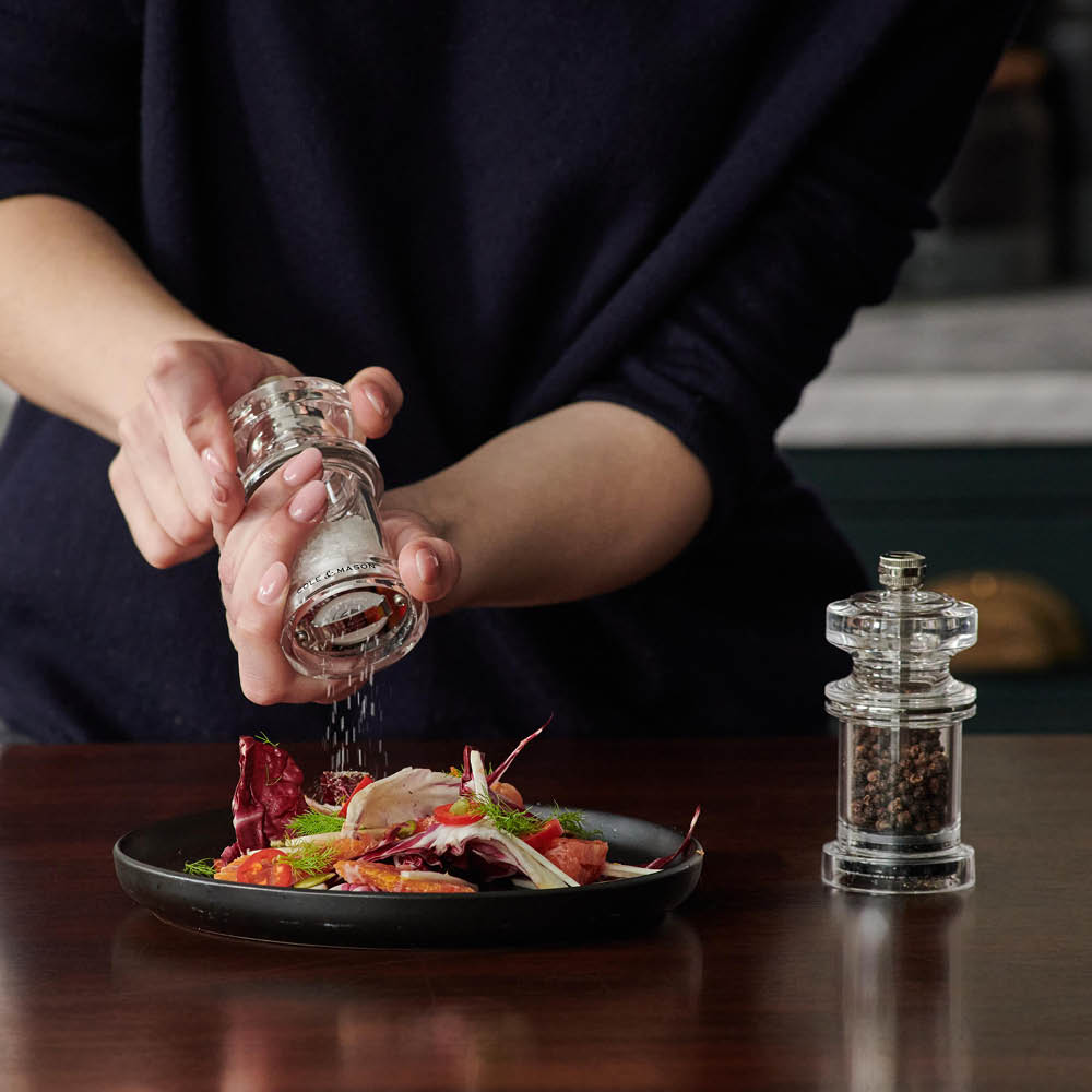 Cole & Mason Precision 675 Suola- ja Pippurimylly 12 cm Kirkas