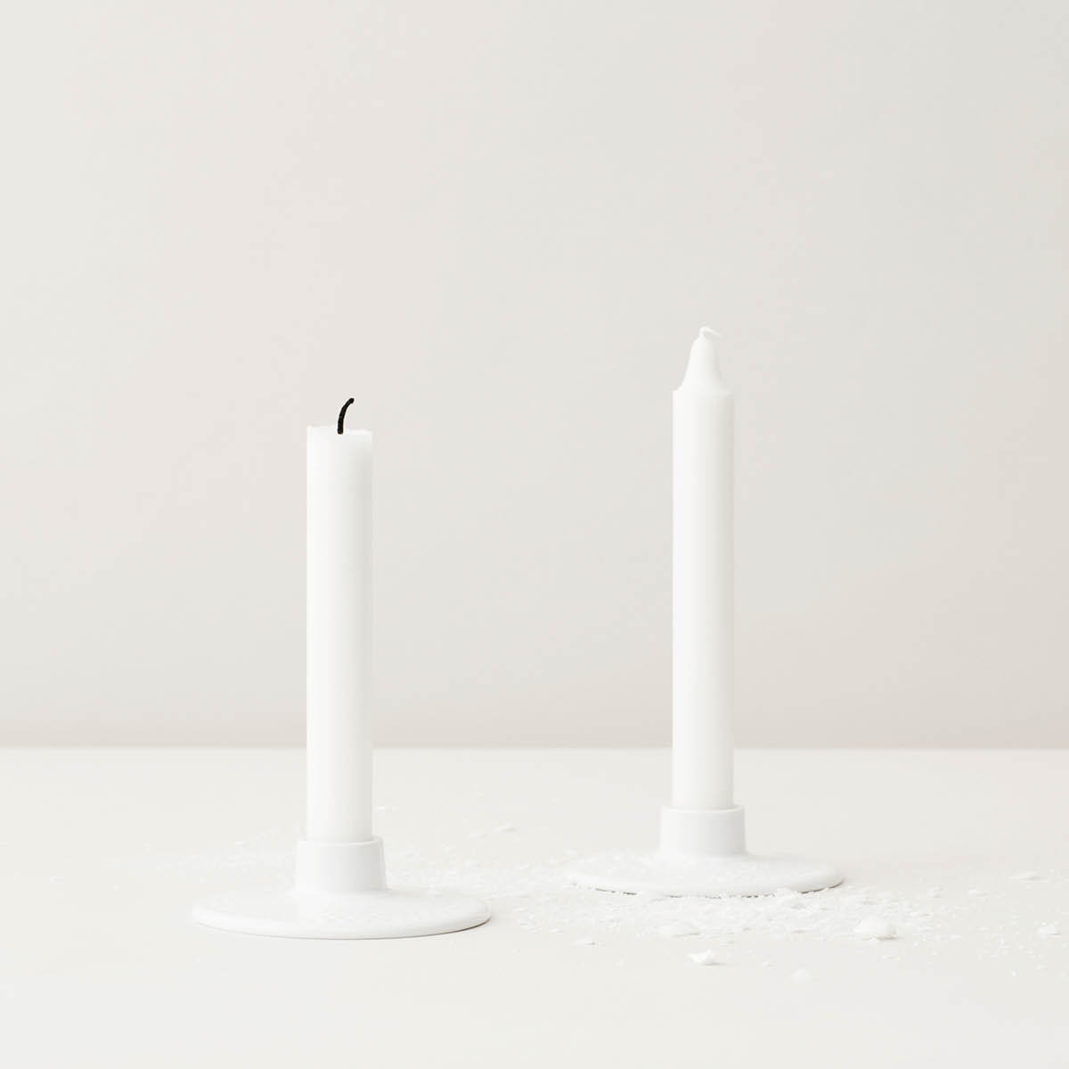 Lyngby Porcelæn Rhombe Kynttilänjalka 3 cm Valkoinen