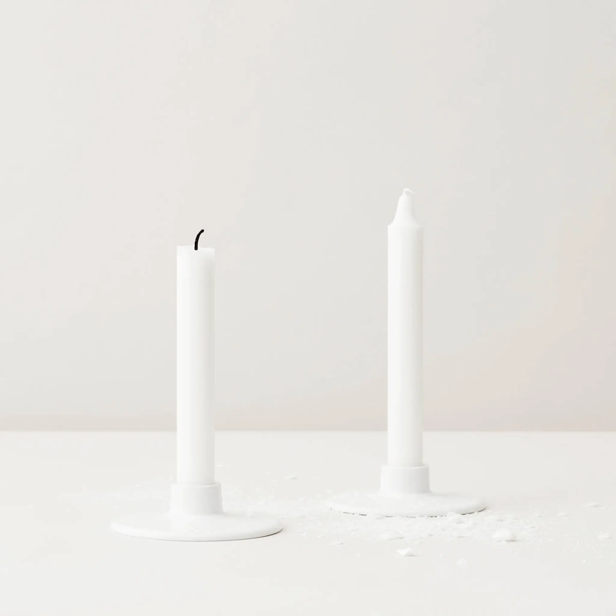 Lyngby Porcelæn Rhombe Ljusstake 3 cm Vit
