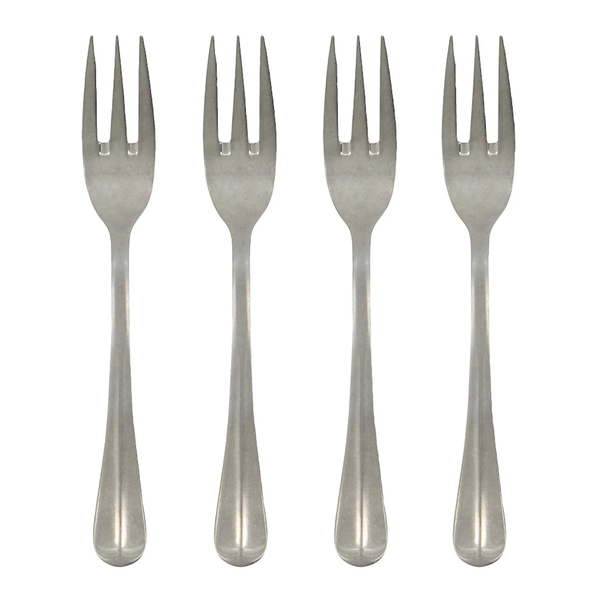 House Doctor Mora tårtgaffel 15 cm 4-pack silverfinish