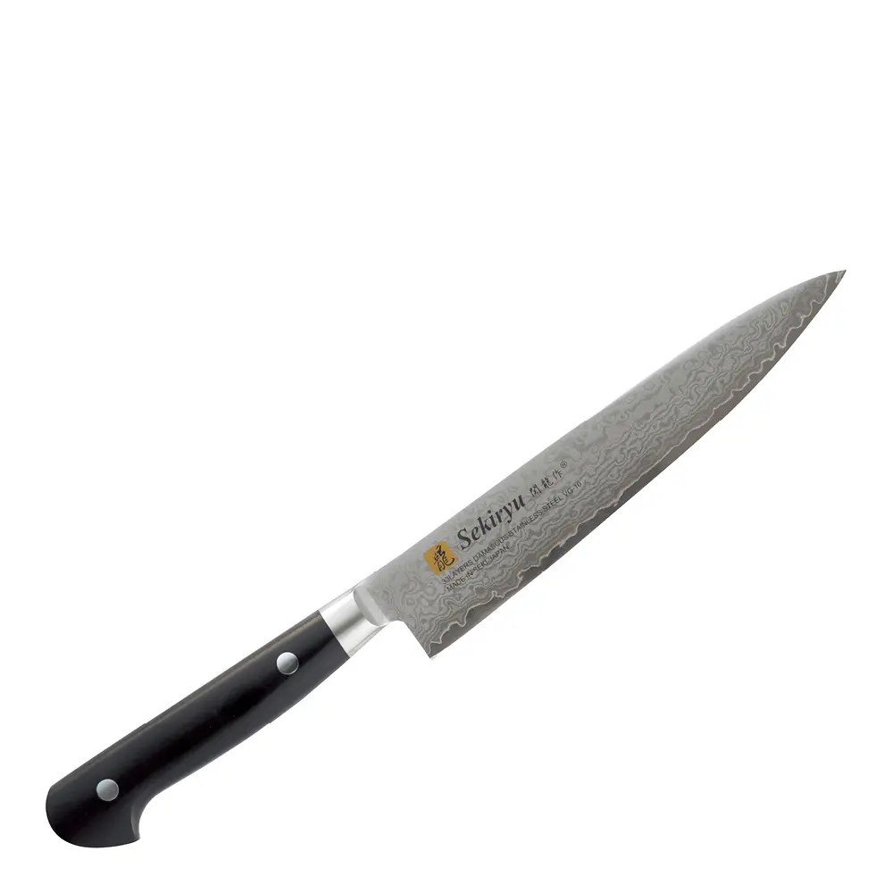 Damask grønnsakskniv 15 cm svart