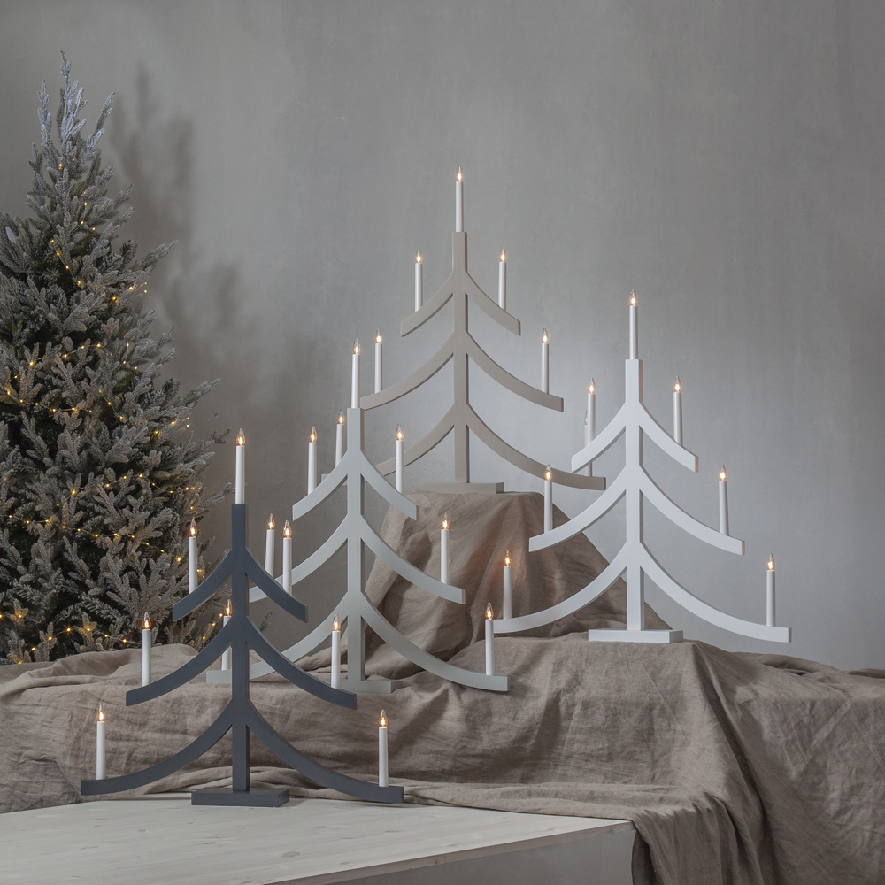 Star Trading Pagod Kynttelikkö Joulukuusi Valkoinen