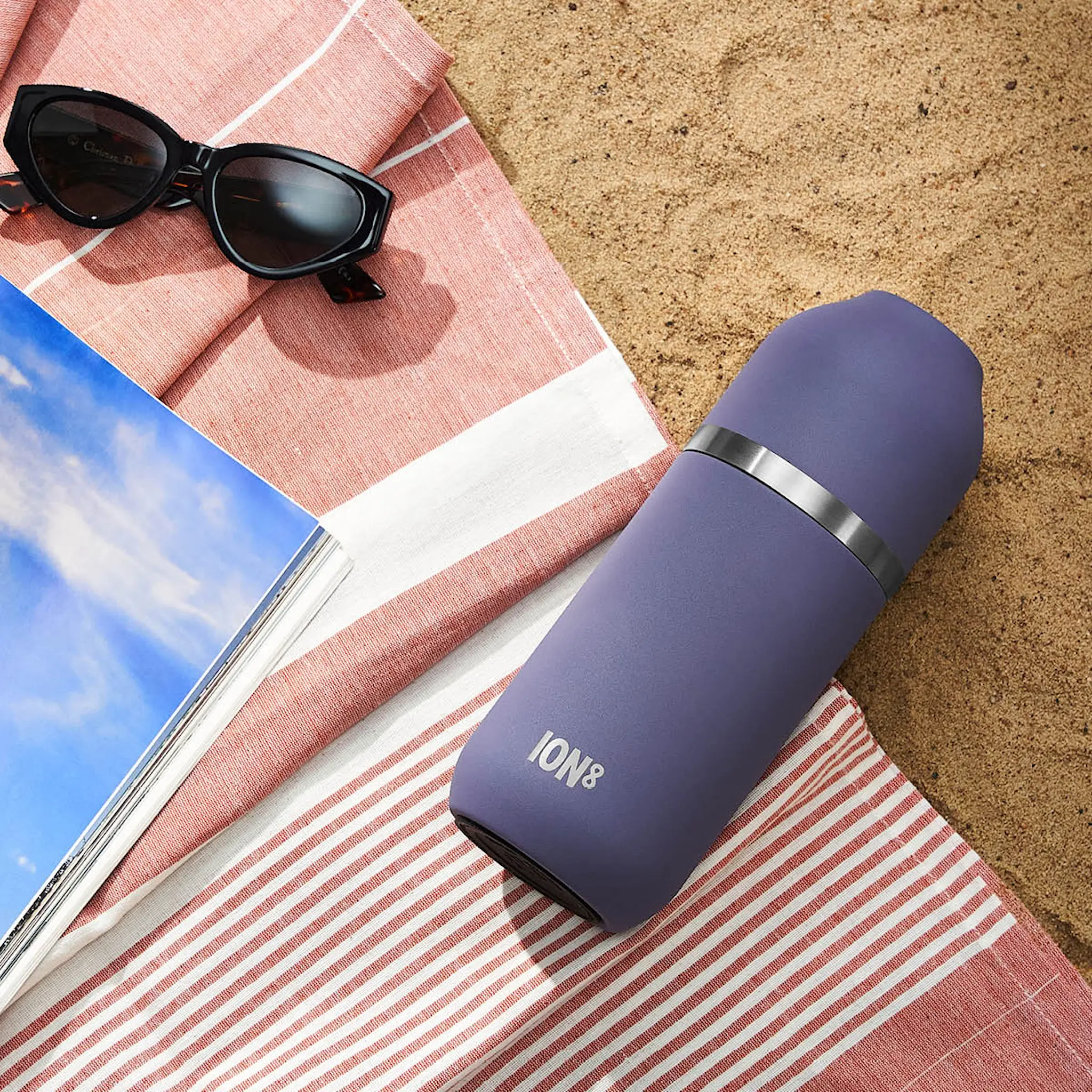 ION8 Luma termosflaska med kopp 0,7 L lila