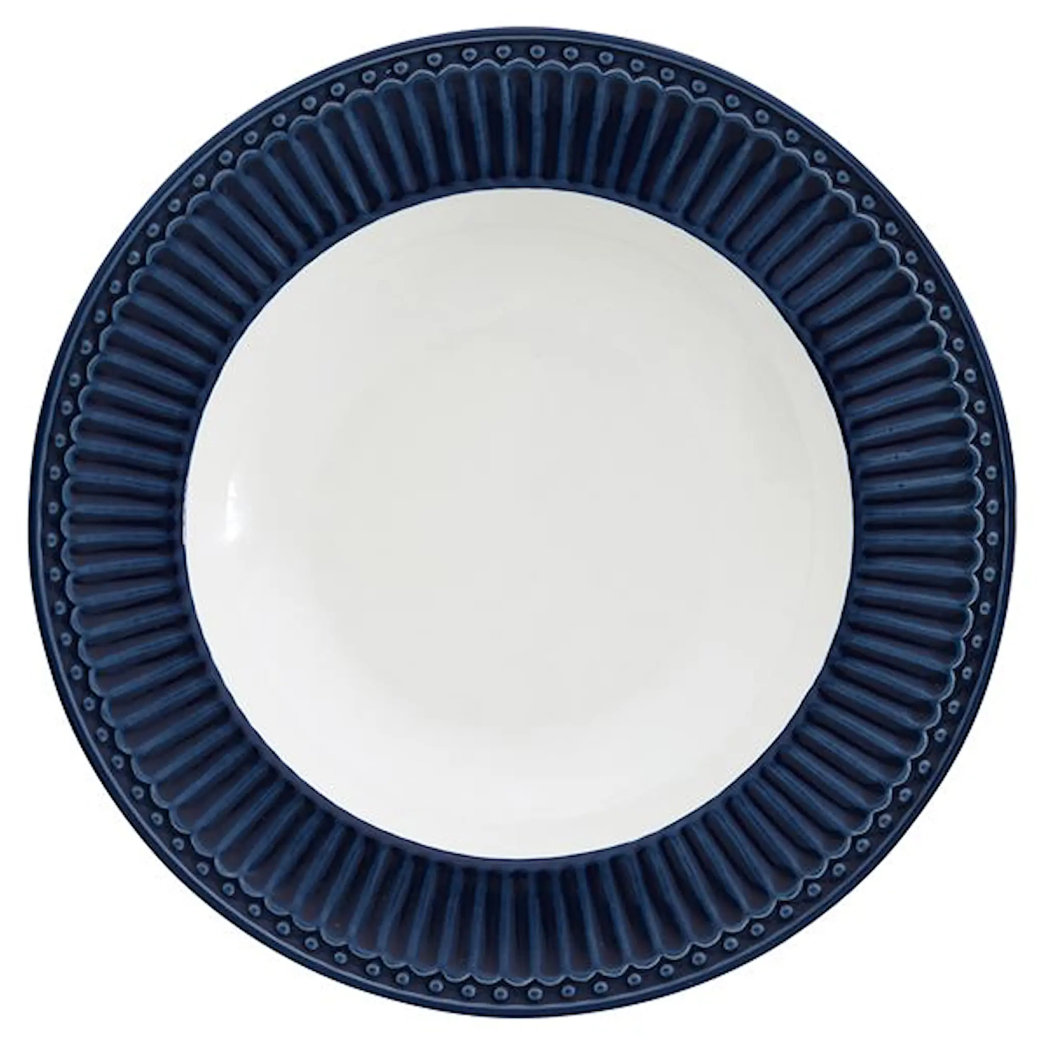 GreenGate Alice Djup Tallrik 21,5 cm Dark Blue