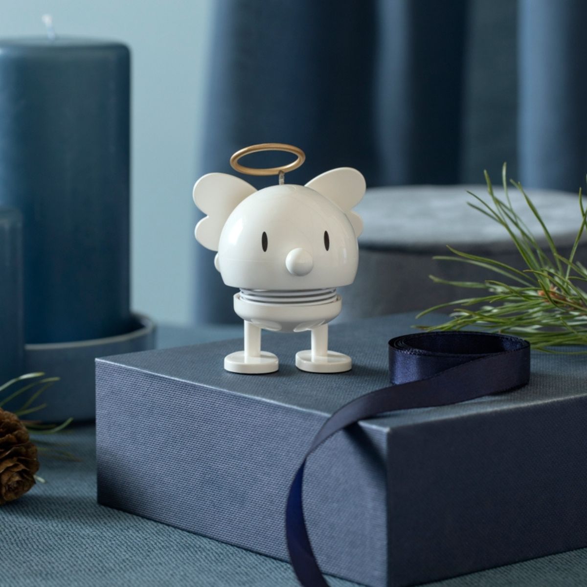 Hoptimisten Bumble angel liten hvit