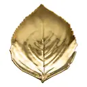 Riviera tallrik 22x19 cm Hortensiablad gyllene