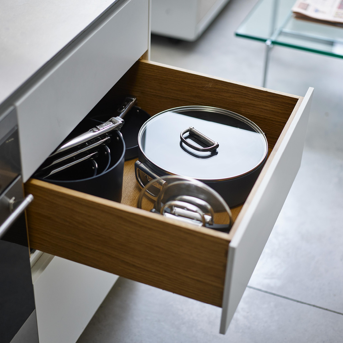 Joseph Joseph Space gryta med lock 4,5 L 28 cm midnight blue