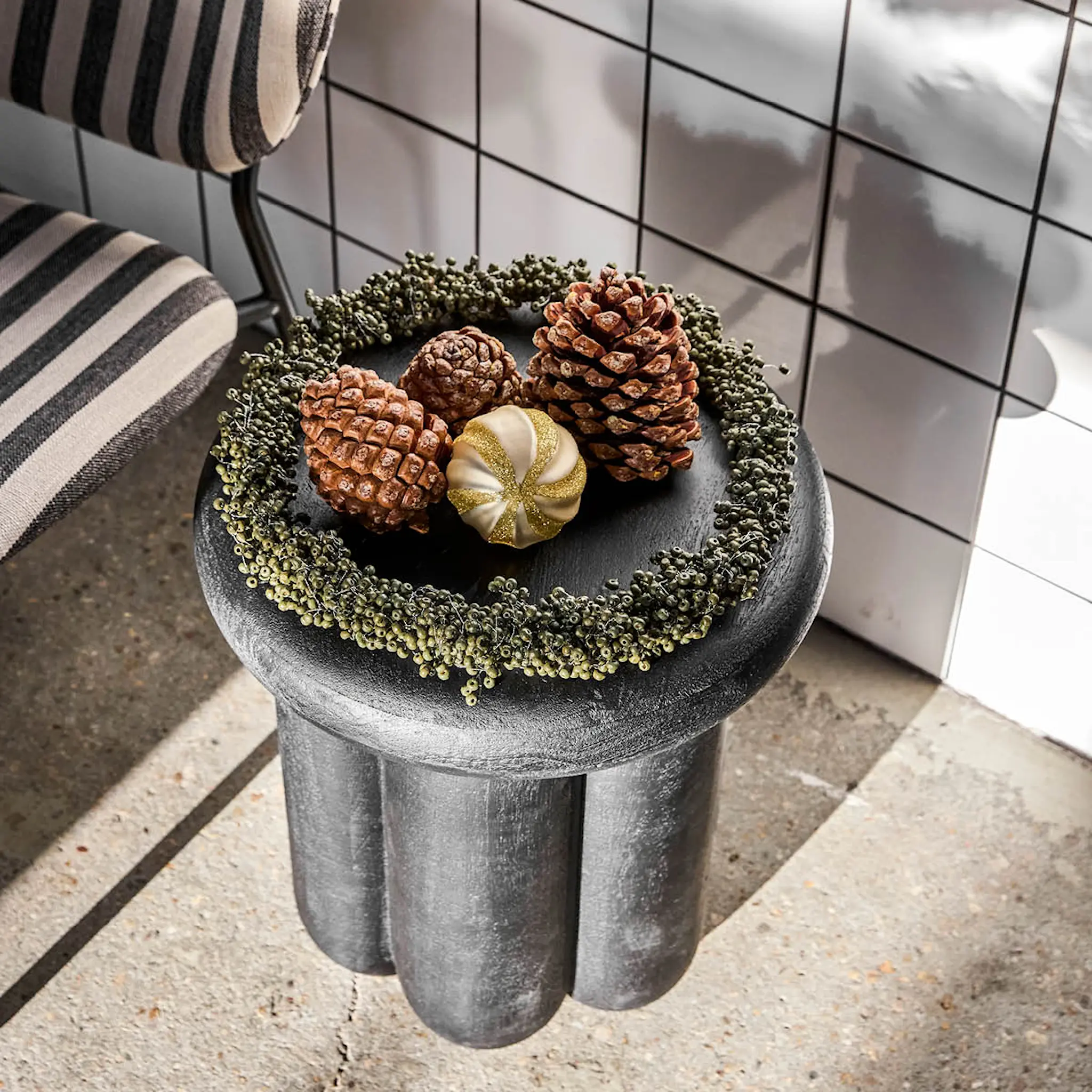 House Doctor Winter krans 33 cm grön