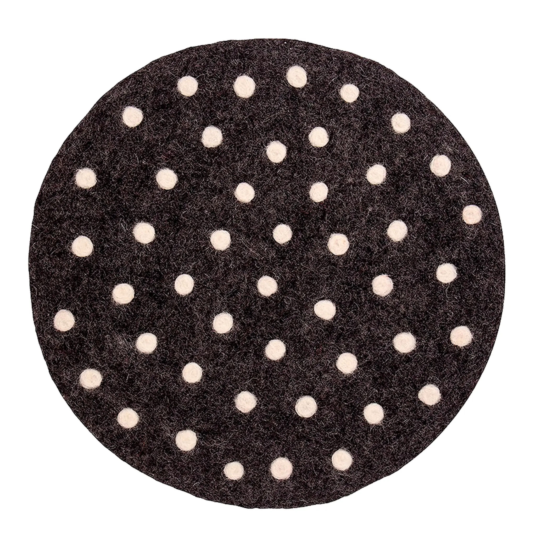 A World of Craft Felt Sittdyna 37 cm Svart prickig
