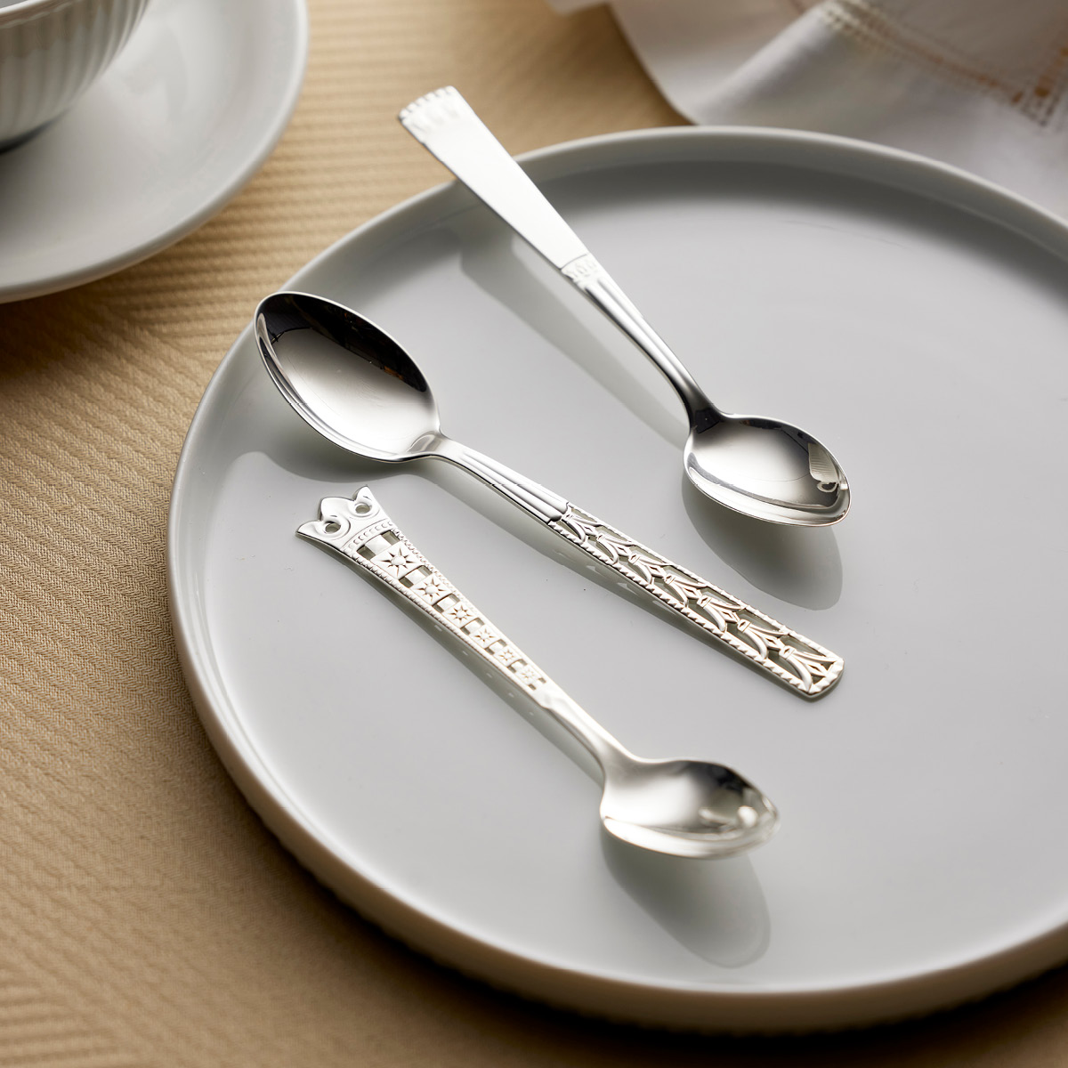 Gense Kungasilver Kaffesked Carl Philip 12,2 cm 830