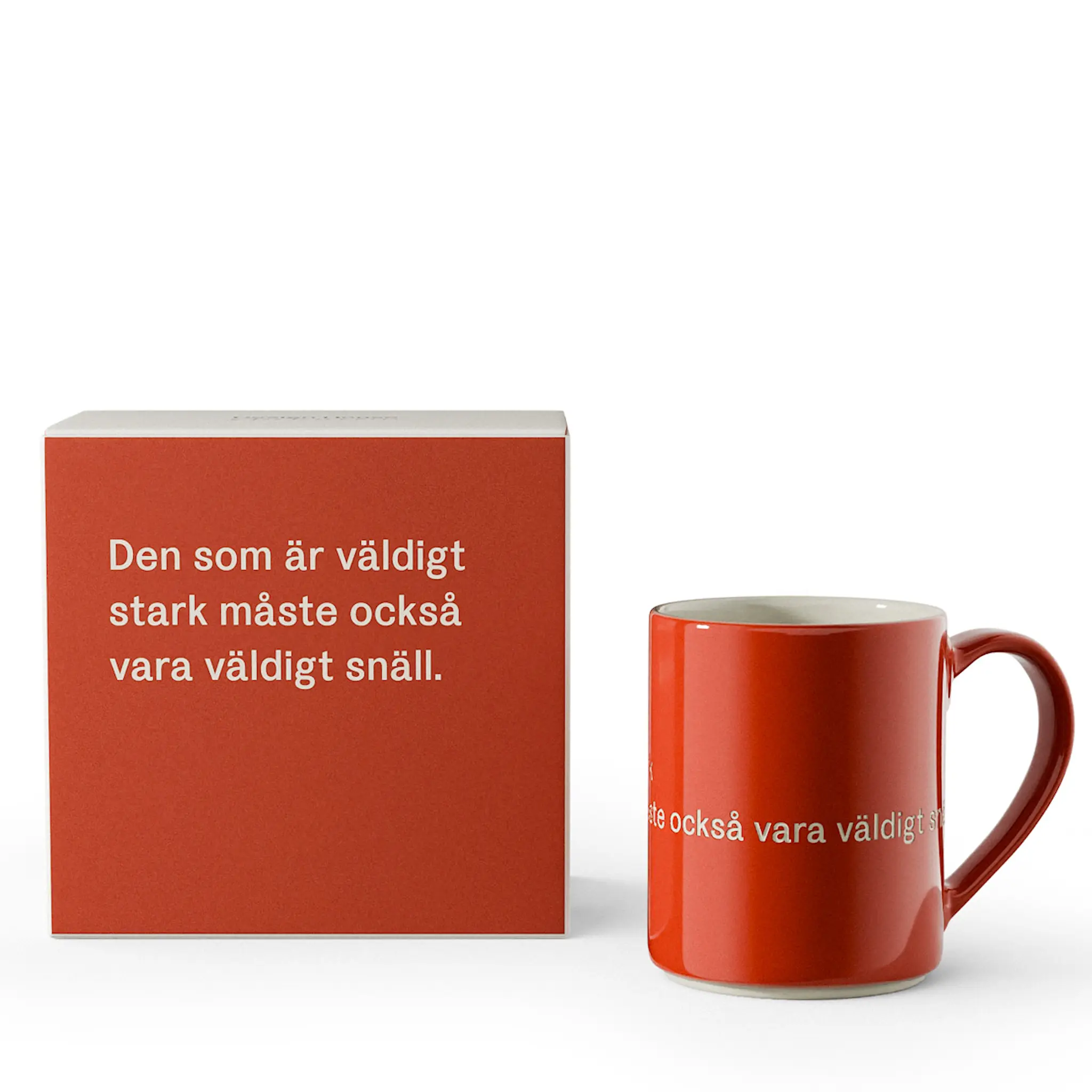 Design House Stockholm Astrid Lindgren Mugg Röd Den som är stark