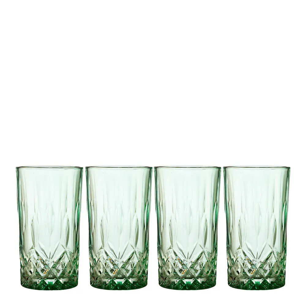 Sorrento Highball Lasi 38 cl 4 kpl Vihreä