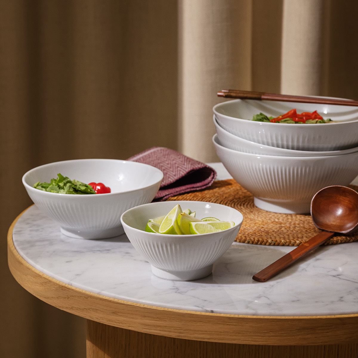 Eva Trio Legio Nova ramenskål 20 cm hvit