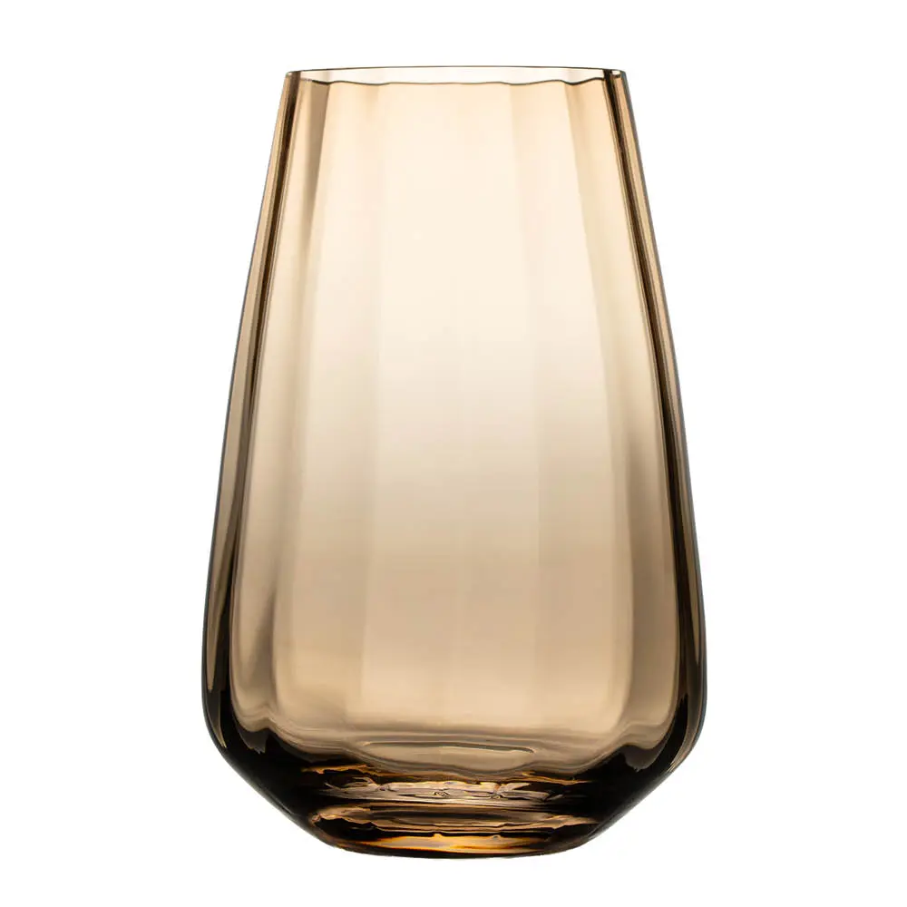 Optique vase 17 cm light topaz