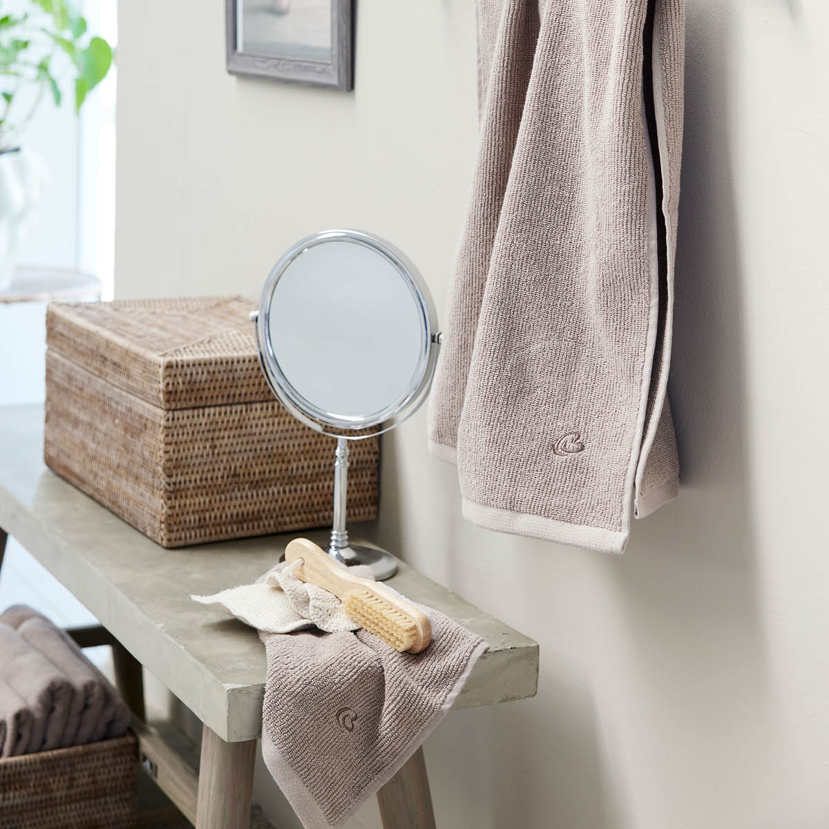 Lene Bjerre Molli tvättlapp 30x30 cm linen