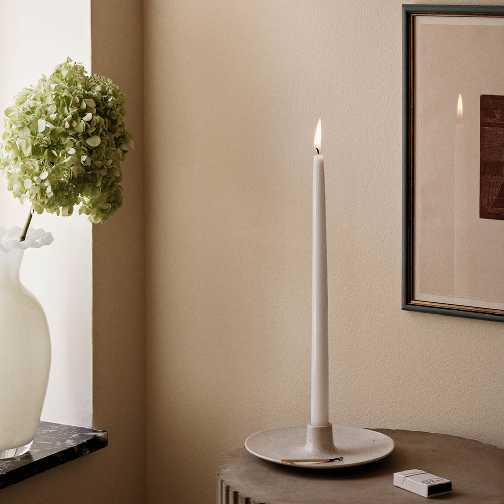 Broste Copenhagen Nordic Vanilla lysestake 18x4 cm