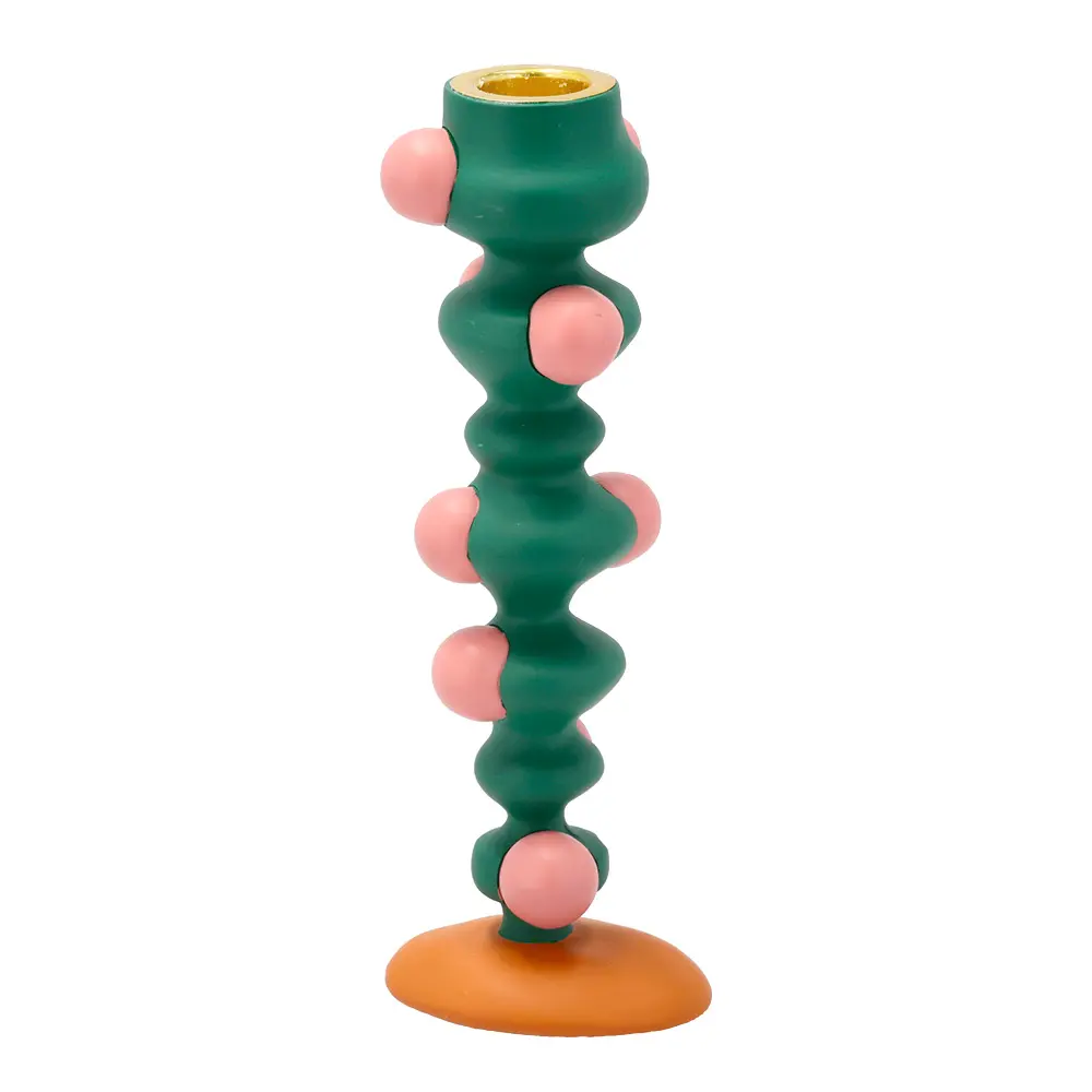 Styles Kynttilänjalka 18 cm Vihreä/Roosa