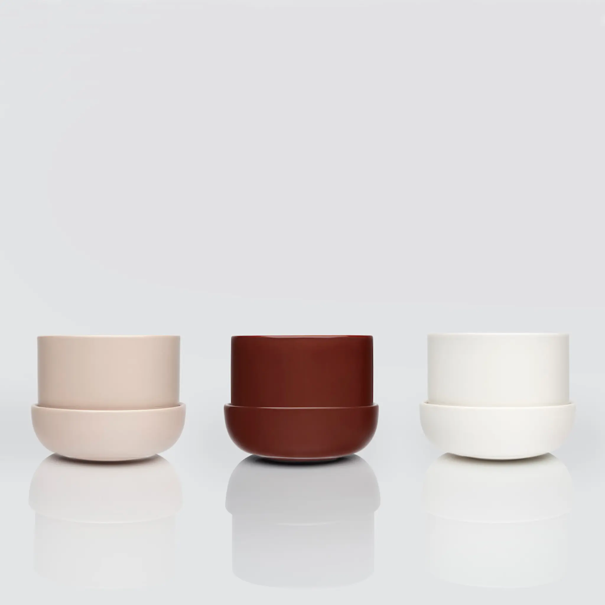 iittala Nappula Kruka med Fat 17x13 cm Vit