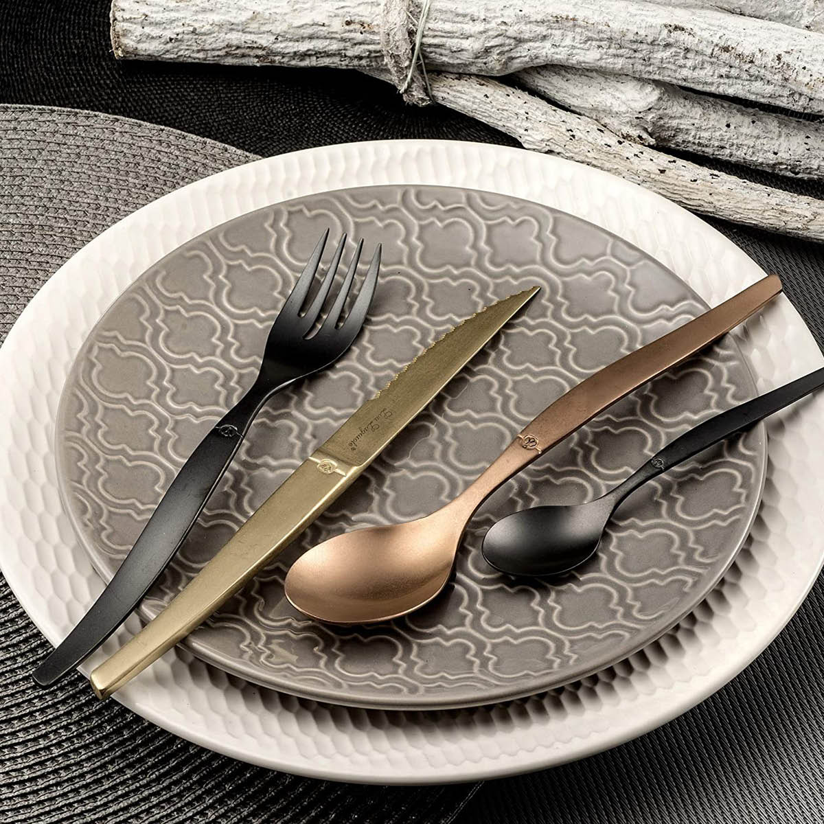 Lou Laguiole Jet bestickset 16 delar champagne