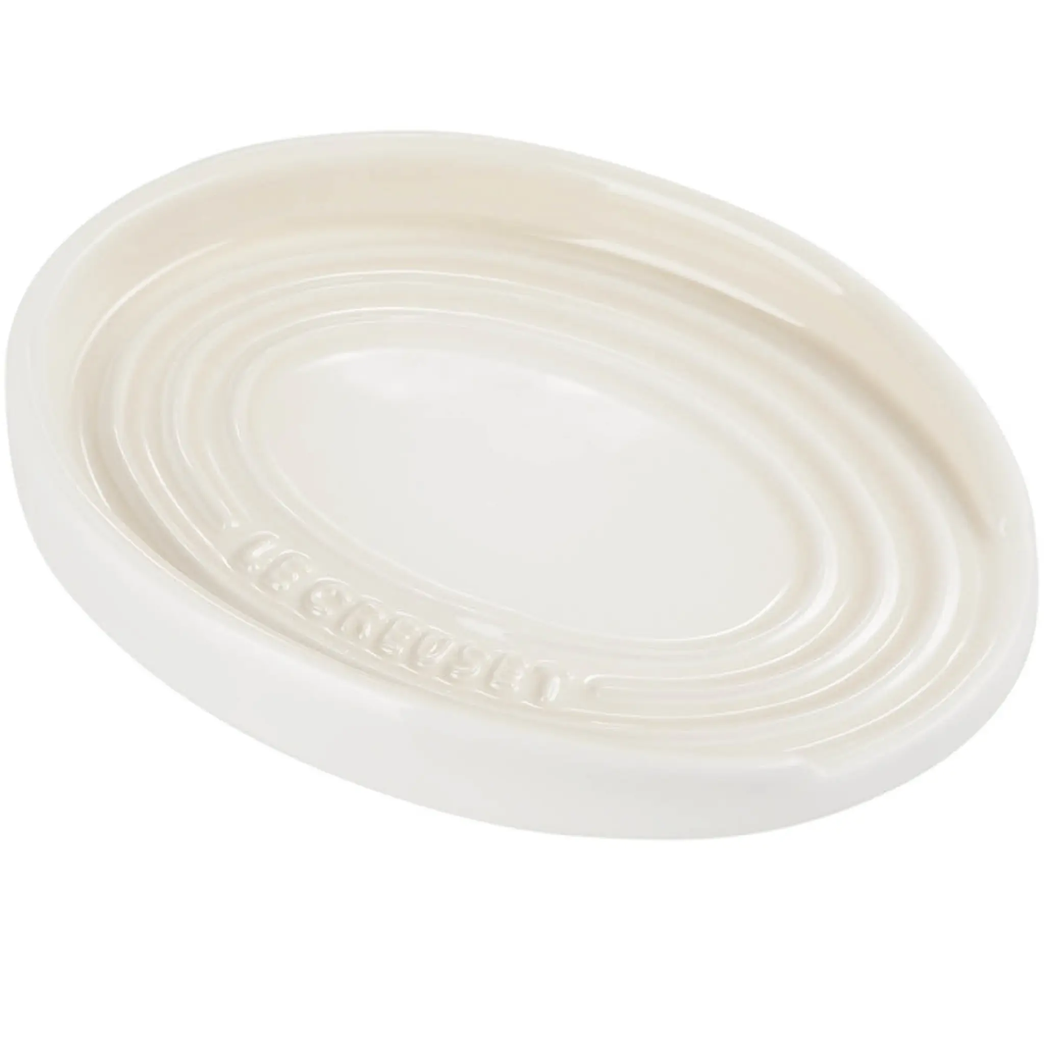 Le Creuset Oval grytskedshållare 15 cm Meringue