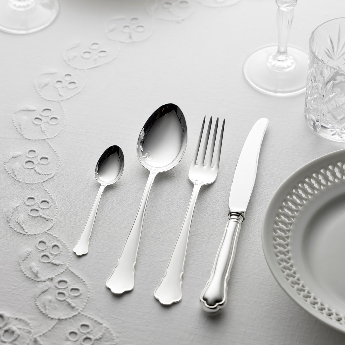 Gense Chippendale Ruokalusikka 20,5 cm 830