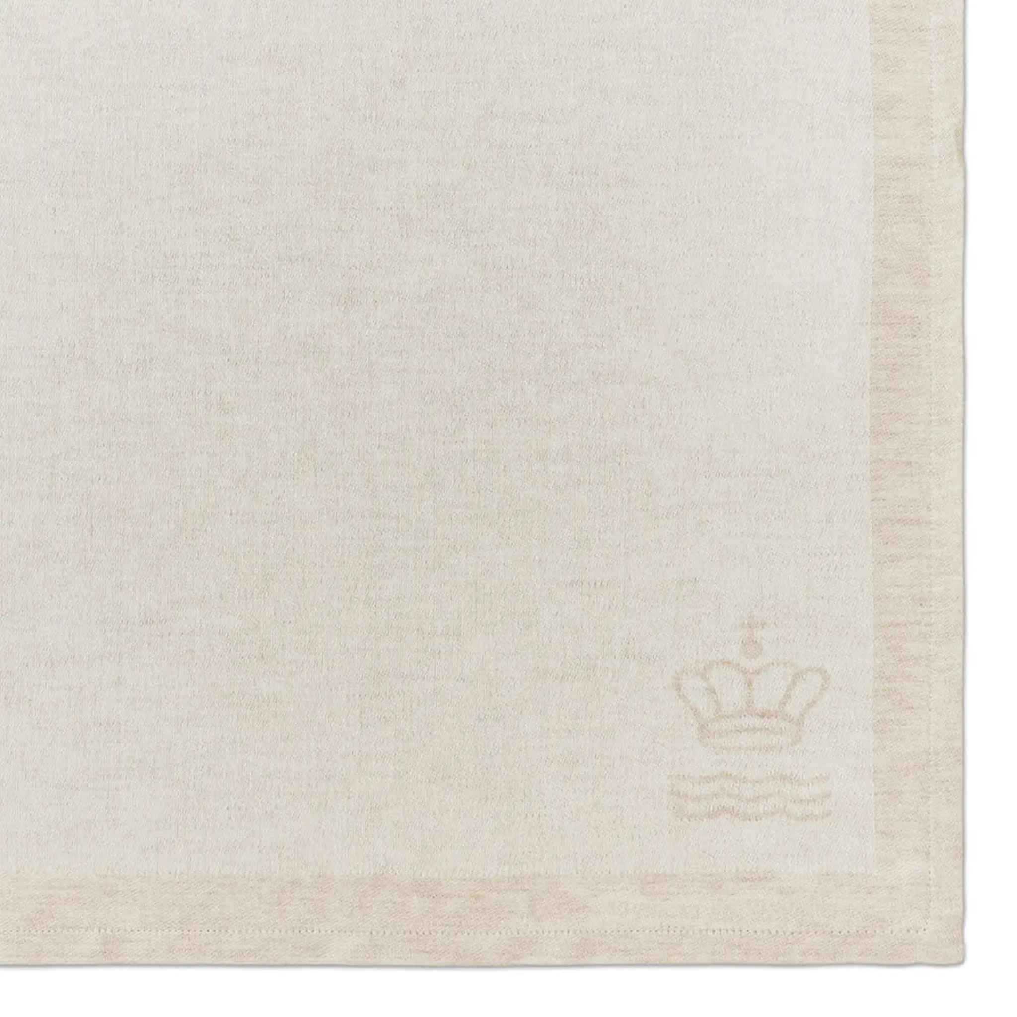 Royal Copenhagen Waves servett 44x44 cm 2-pack vit