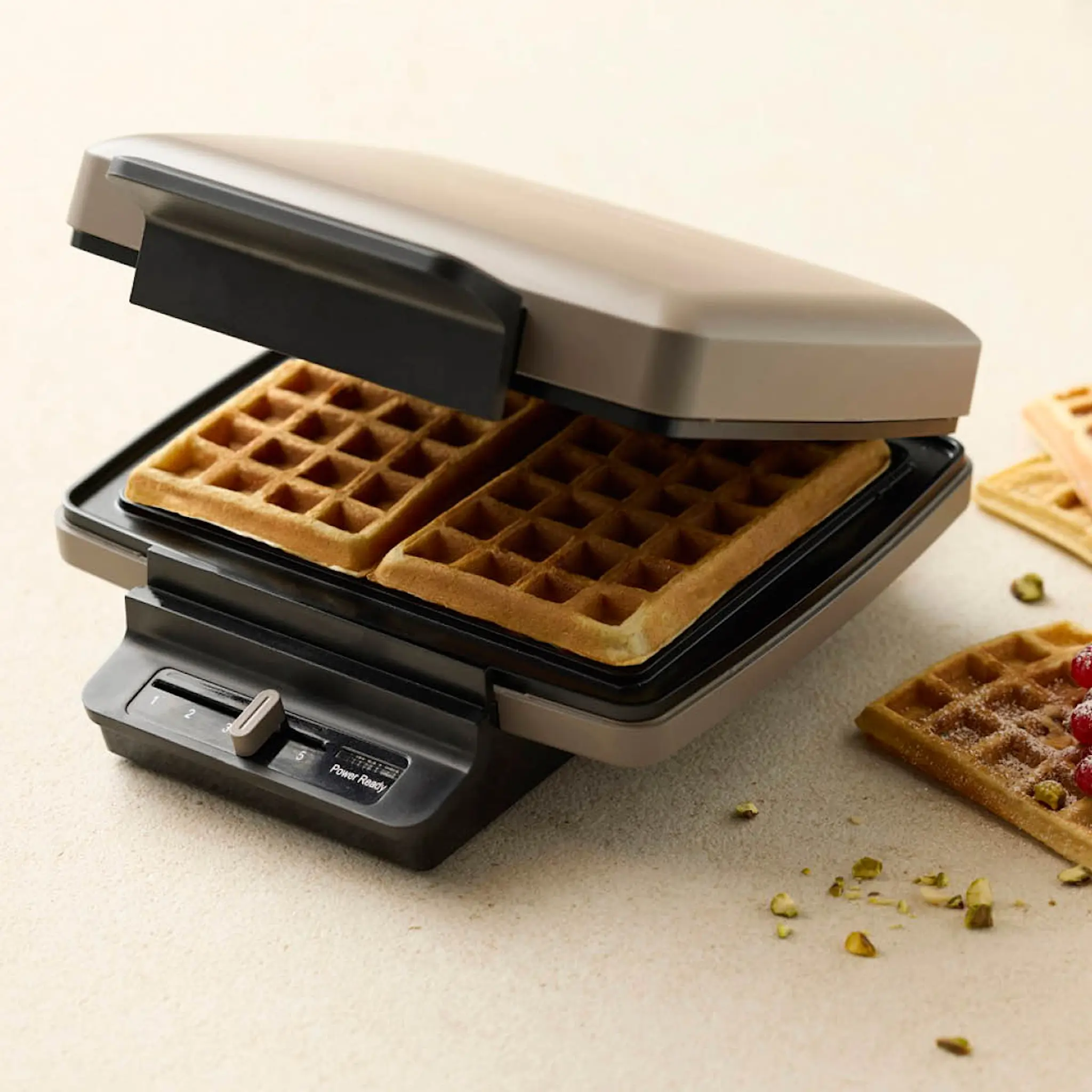 Blomsterberg Belgisk vaffeljern 1200W latte