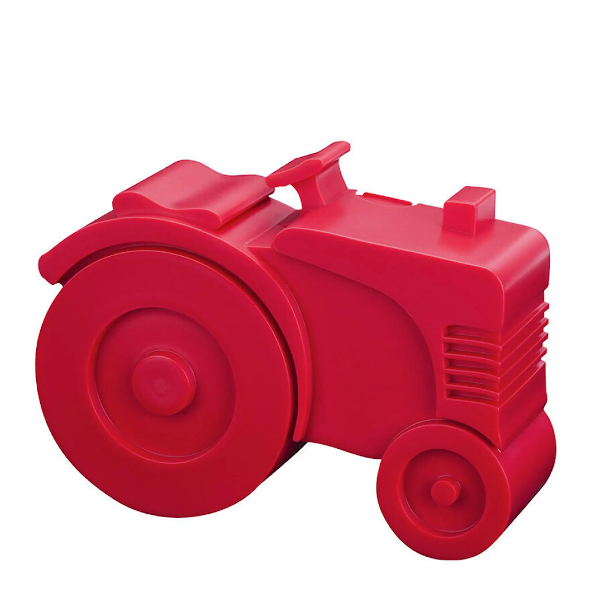 Blafre Traktor matlåda i plast två fack 14x11 cm röd