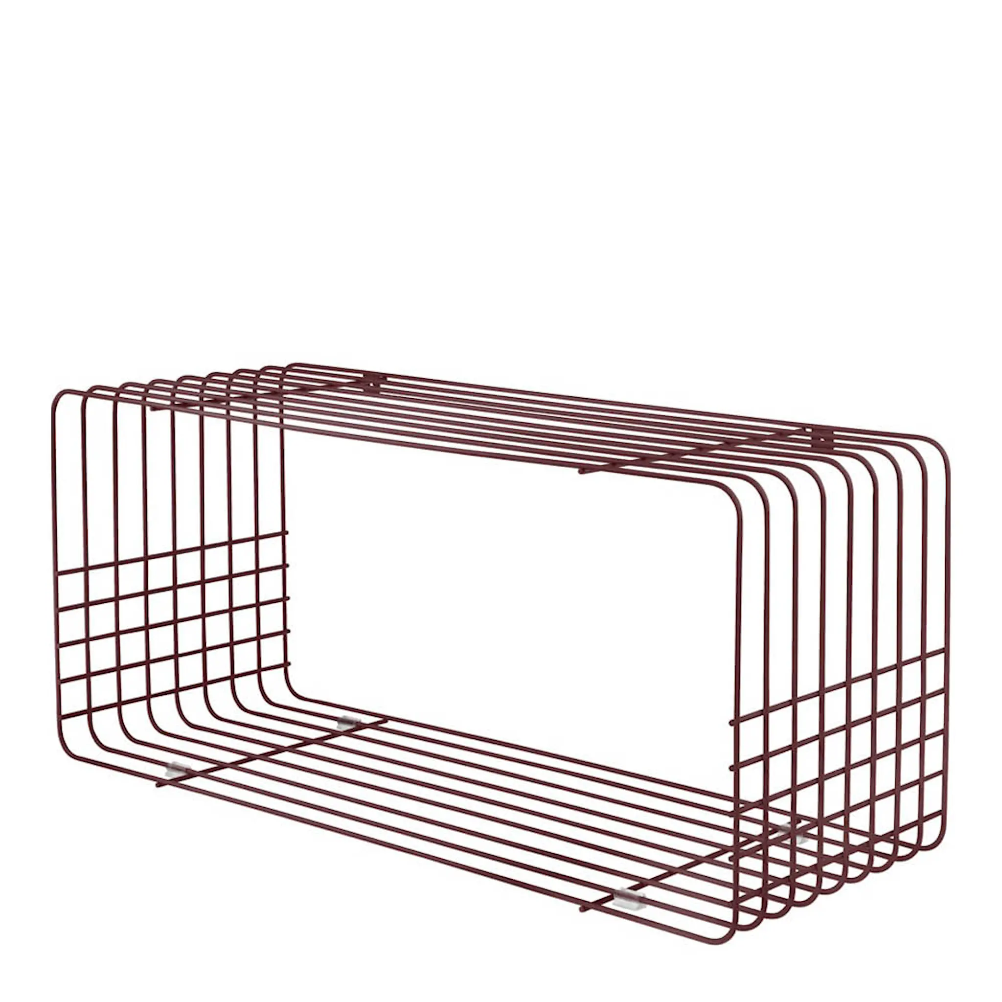 Mette Ditmer Wire Metallihylly 70,5x26x31 cm Viininpunainen