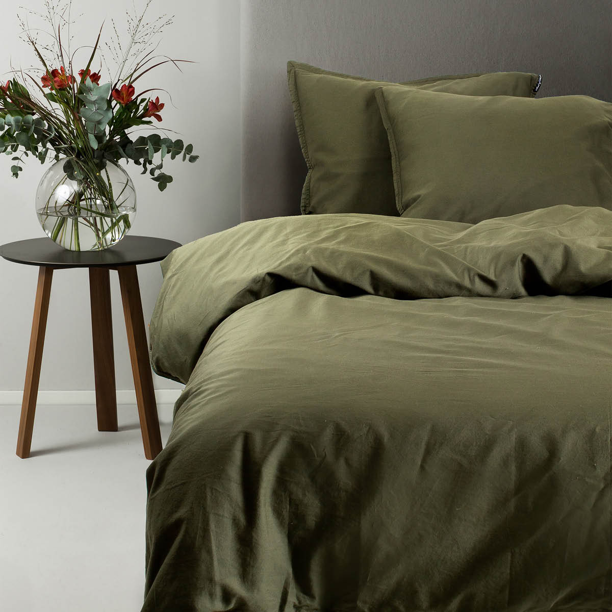Himla Soul påslakan satin 150x210 cm pine