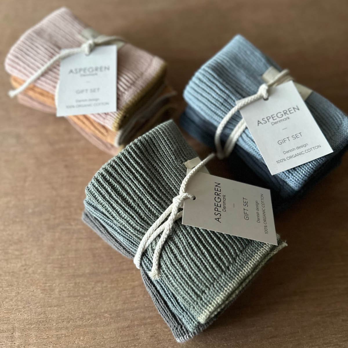 Aspegren Gavesett oppvaskklut 26x26 cm 3 stk blueberry