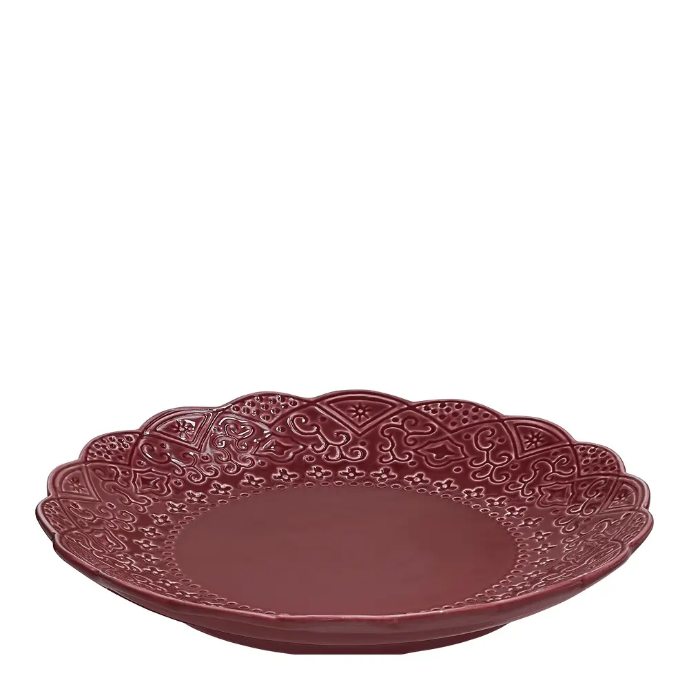 Orient Lautanen 19 cm Viininpunainen